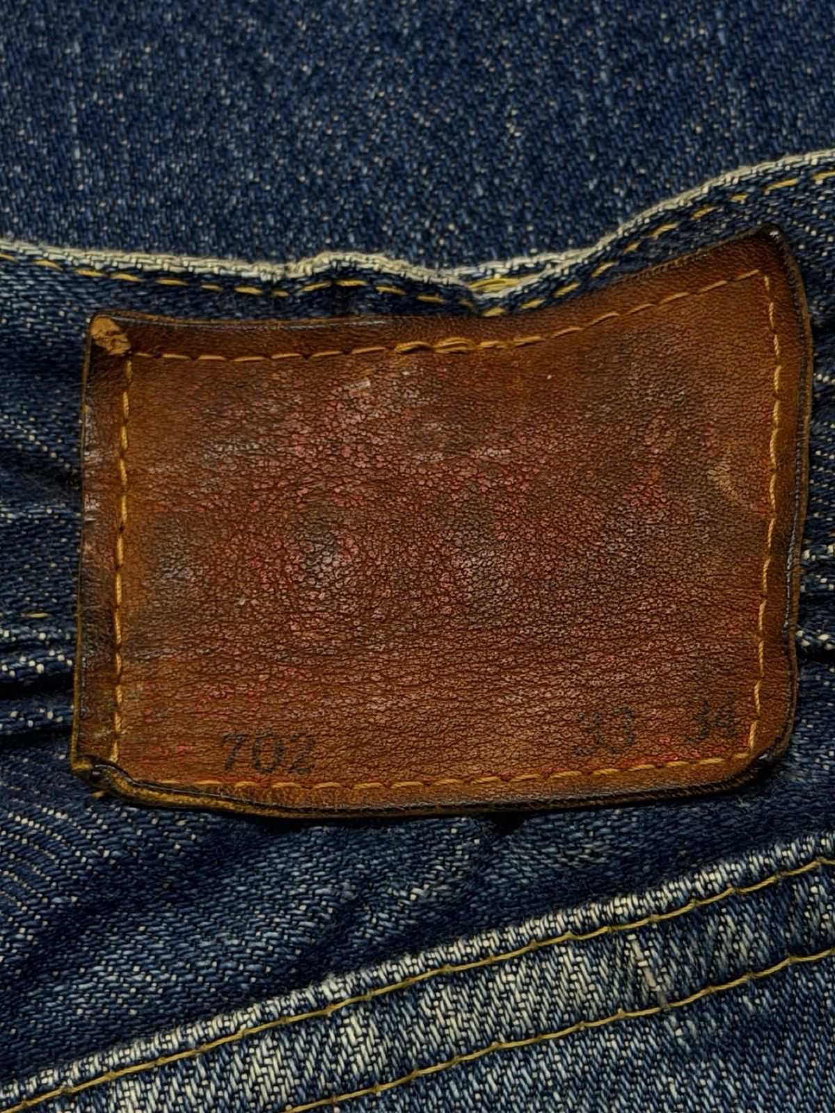 Levi's Vintage Clothing Vintage 90s Levi’s 702XX Big E Buckle Back Selvedge Denim 32 Size US 32 / EU 48 - 14 Thumbnail