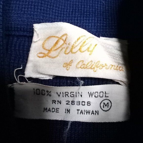 Other Vintage Lilly California Wool Cardigan Sweater Coat Size M / US 6-8 / IT 42-44 - 4 Thumbnail