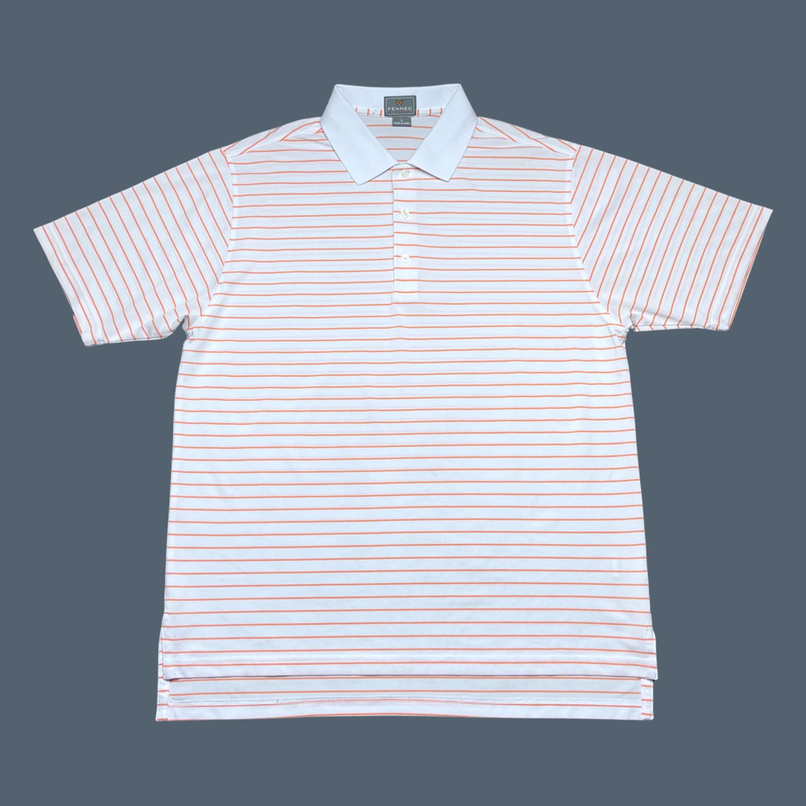 Other Fennec Golf Polo SS Mens White/Orange EUC Size L Size US L / EU 52-54 / 3 - 2 Thumbnail