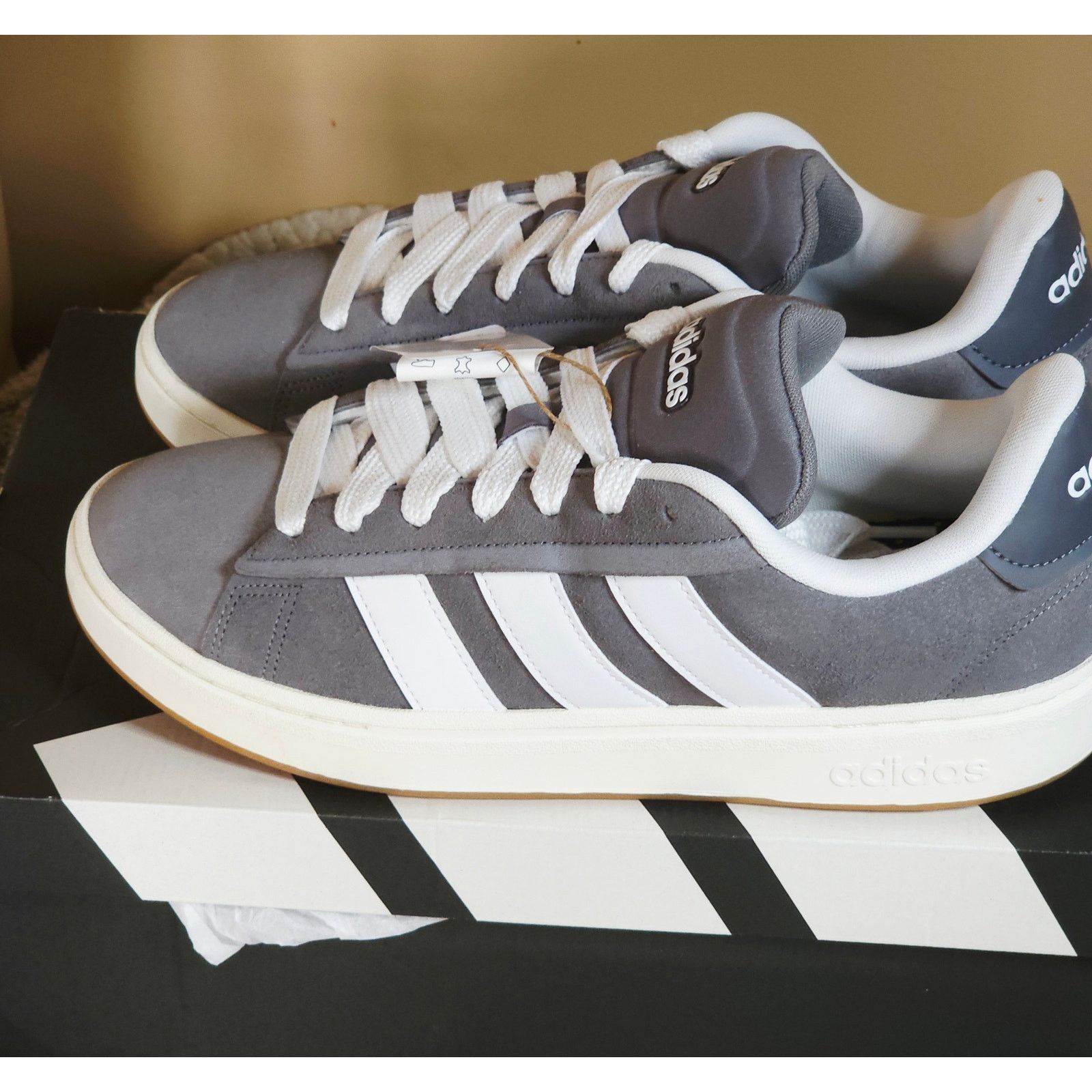 Adidas adidas Grand Court Alpha 00s – Grey/White – Men’s 11.5 – NIB Size US 11.5 / EU 44-45 - 4 Thumbnail