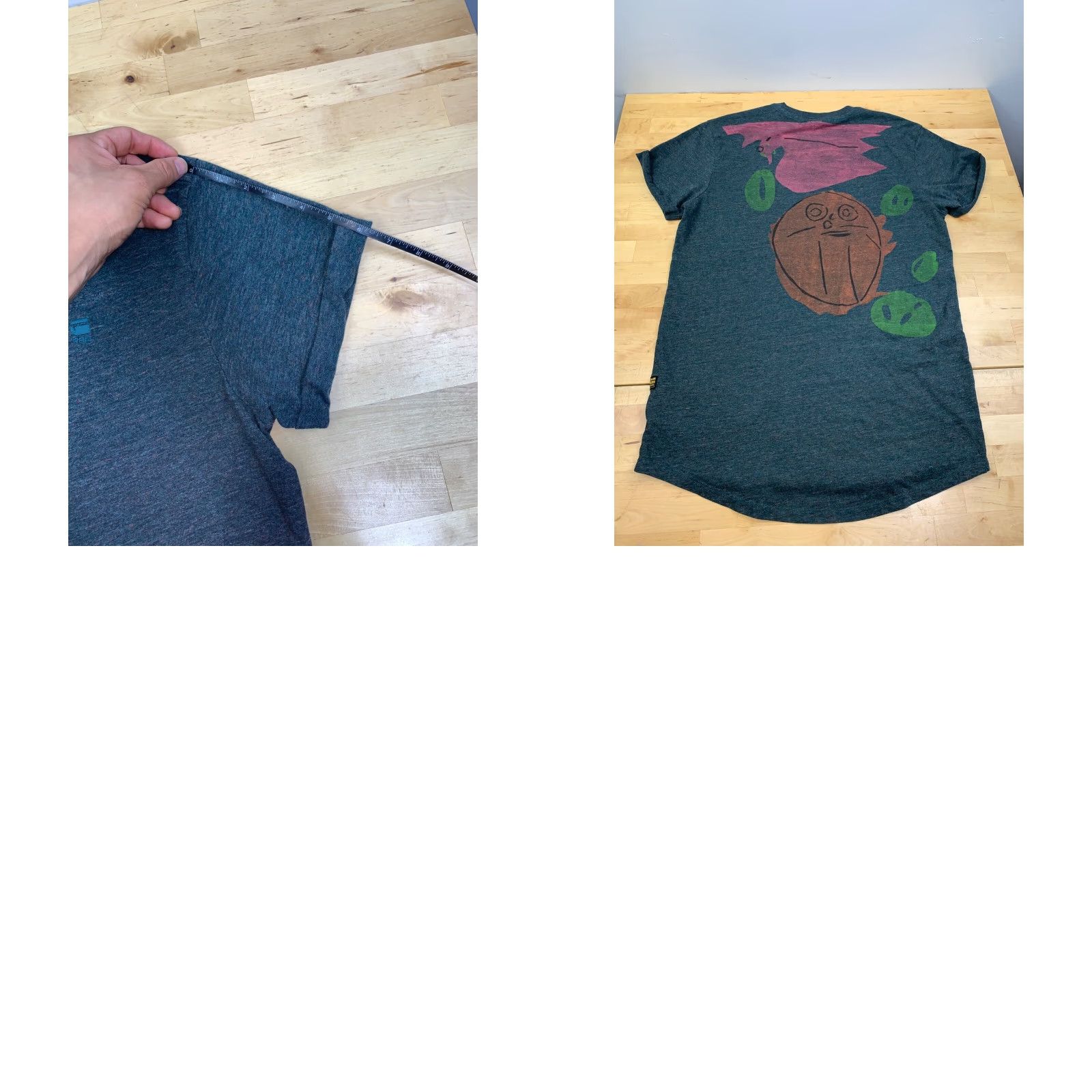 Vintage G Star Raw Graphic T Shirt Mens M Cuffed Sleeves Crew Neck #9536 Green Classic Stars Designer Regular T-Shirt Mens Size US M / EU 48-50 / 2 - 8 Thumbnail