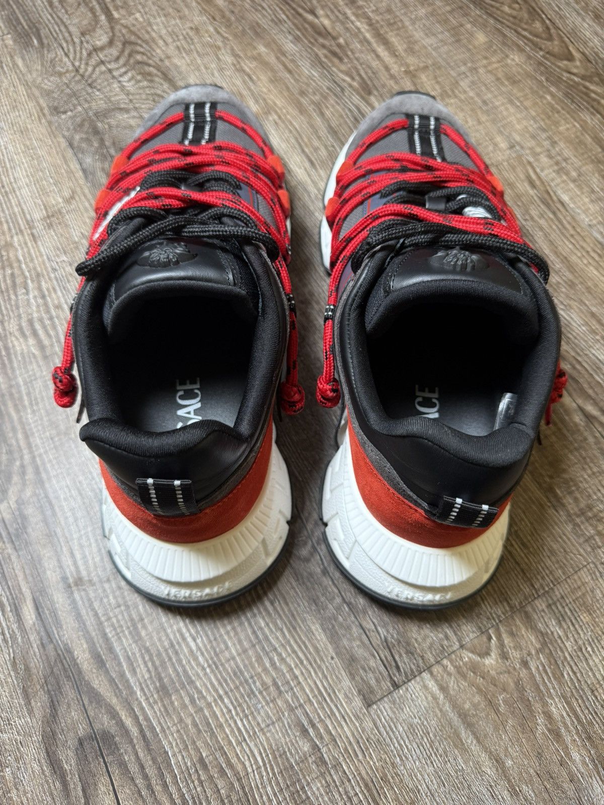 Versace VERSACE Trigreca V2 Sneaker | White/Red | 44EU (11M) Size US 11 / EU 44 - 15 Thumbnail