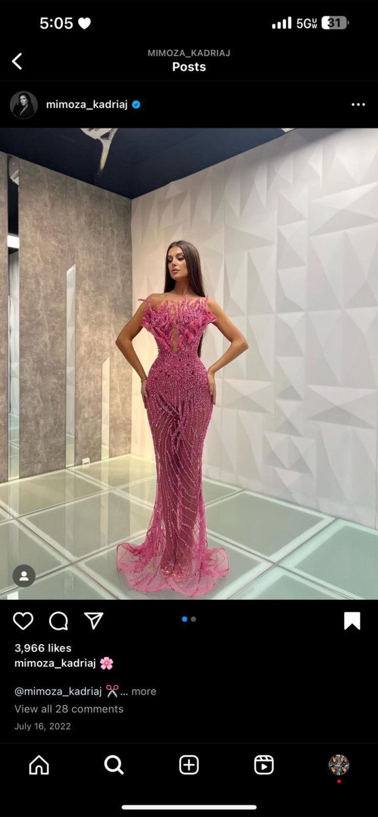 Other Mimoza Kadriaj Gown Size M / US 6-8 / IT 42-44 - 4 Thumbnail