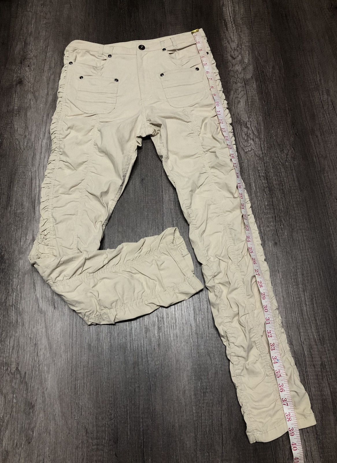 Designer × Japanese Brand × Vintage Vintage Ruched Trousers Japanese Brand Bush Pant Style Size 30" / US 8 / IT 44 - 3 Thumbnail