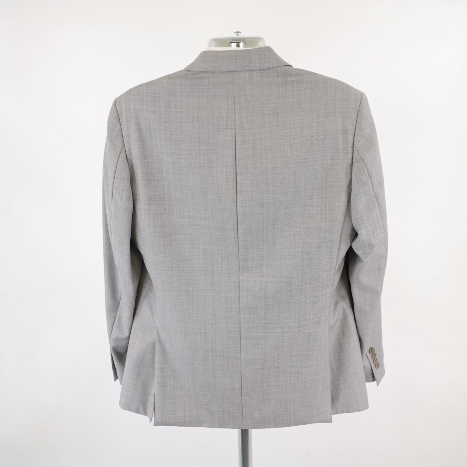 Tallia Tallia Wool Gray Sharkskin Peak Lapel 2 Button Blazer 40R / Size 40R - 6 Thumbnail