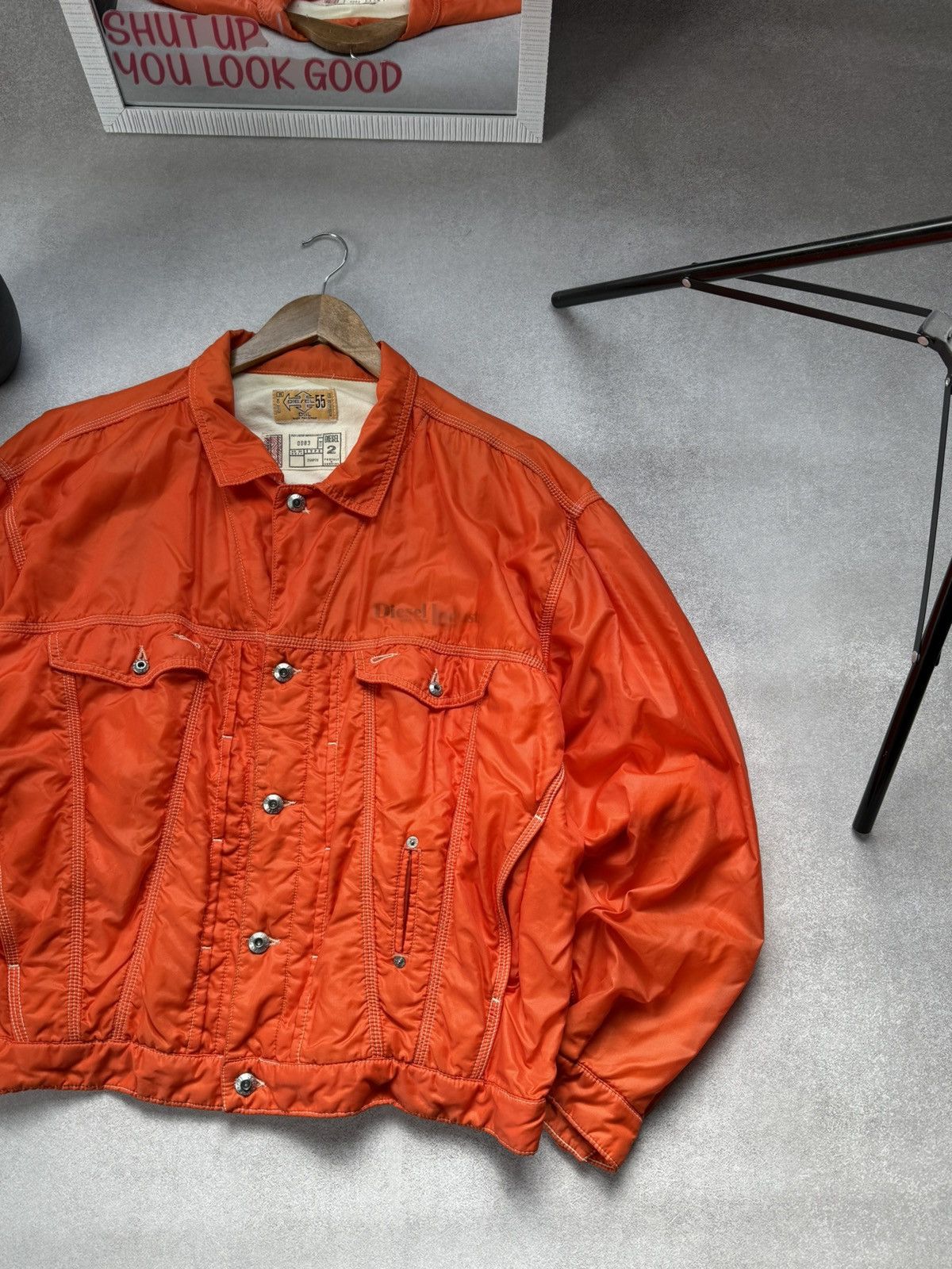 Diesel Vintage Diesel Work Wear Bomber Jacket Polyamide 90s Men’s Size US XL / EU 56 / 4 - 3 Thumbnail