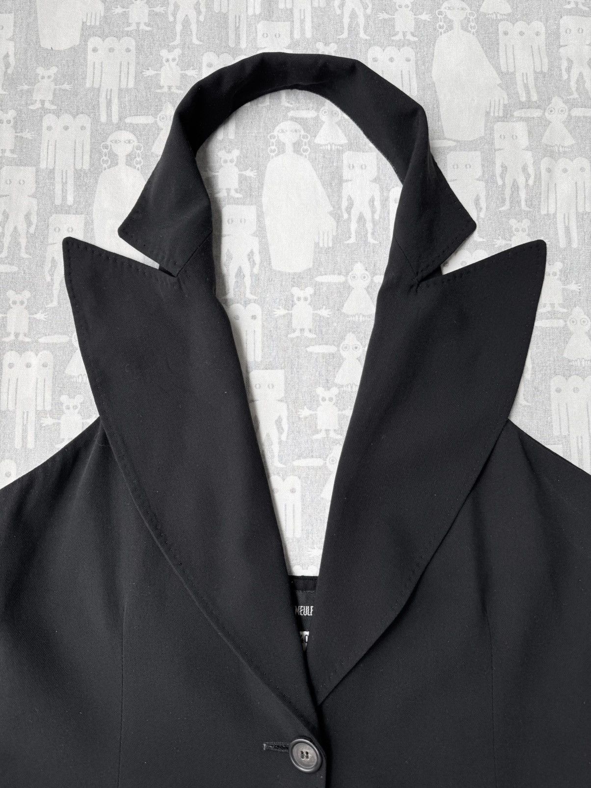 Ann Demeulemeester Ann Demeulemeester SS96 Backless Peak Lapel Vest Size 40S - 2 Thumbnail