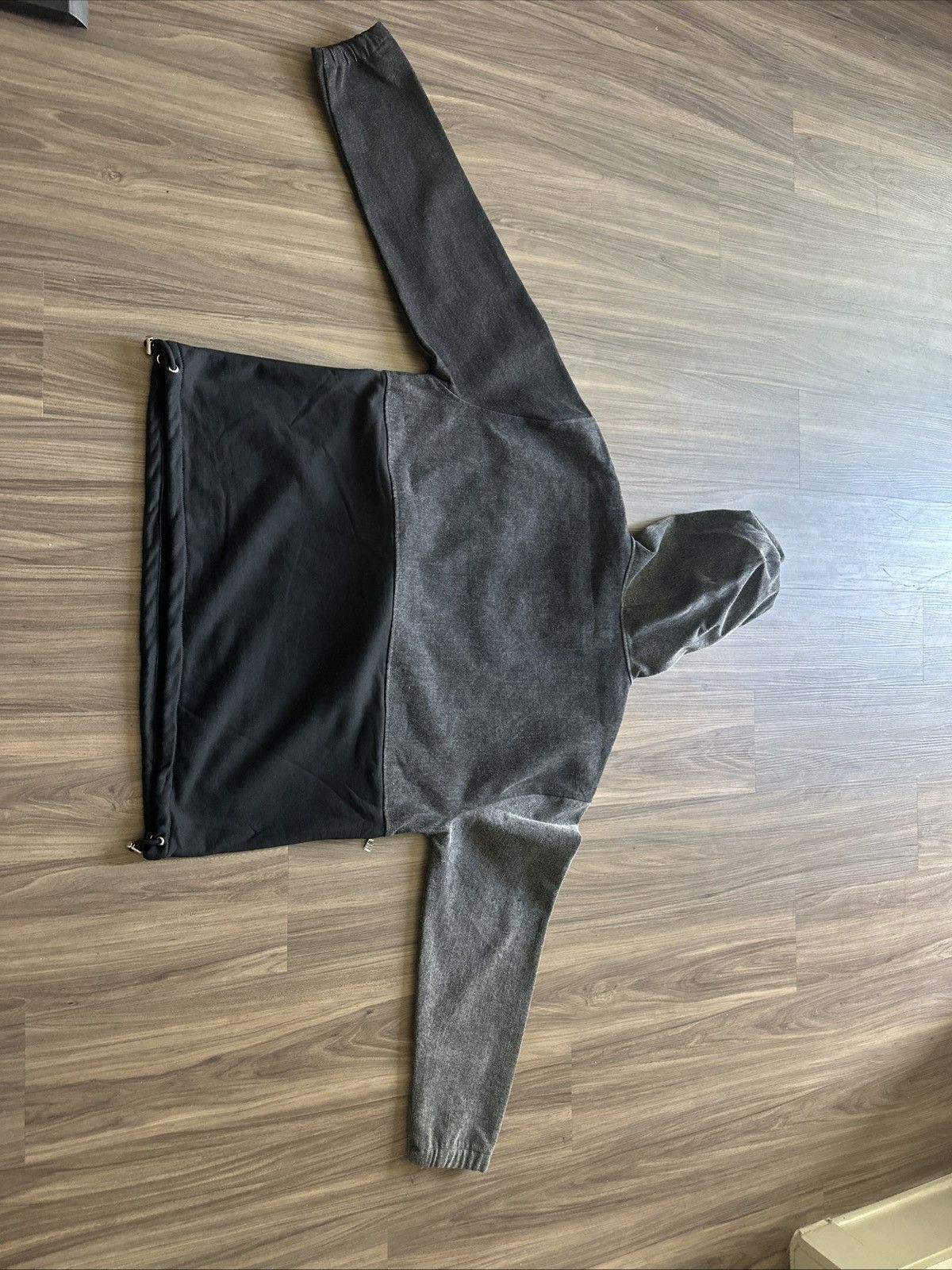 Homme + Femme La Homme + Femme Men’s Long Hoodie Zip – Black Denim Size XXL Size US XXL / EU 58 / 5 - 10 Thumbnail
