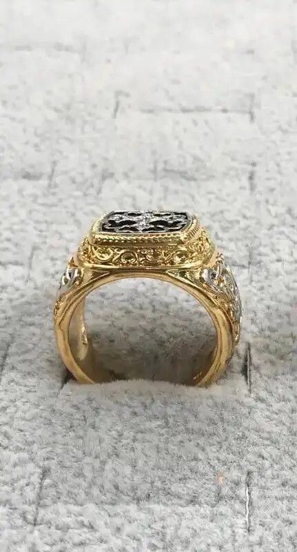 Jewelry × Vintage Punk Carved Pattern Rings Size ONE SIZE - 2 Thumbnail