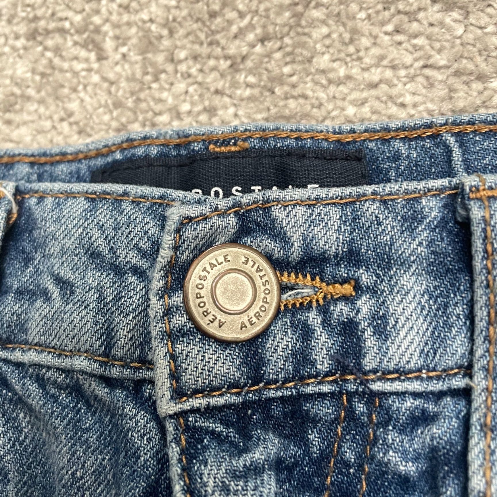 Vintage Aéropostale Distressed Mom Jeans Womens 6R Blue High Rise Acid Wash Casual 28x26 Size 28" / US 6 / IT 42 - 5 Thumbnail