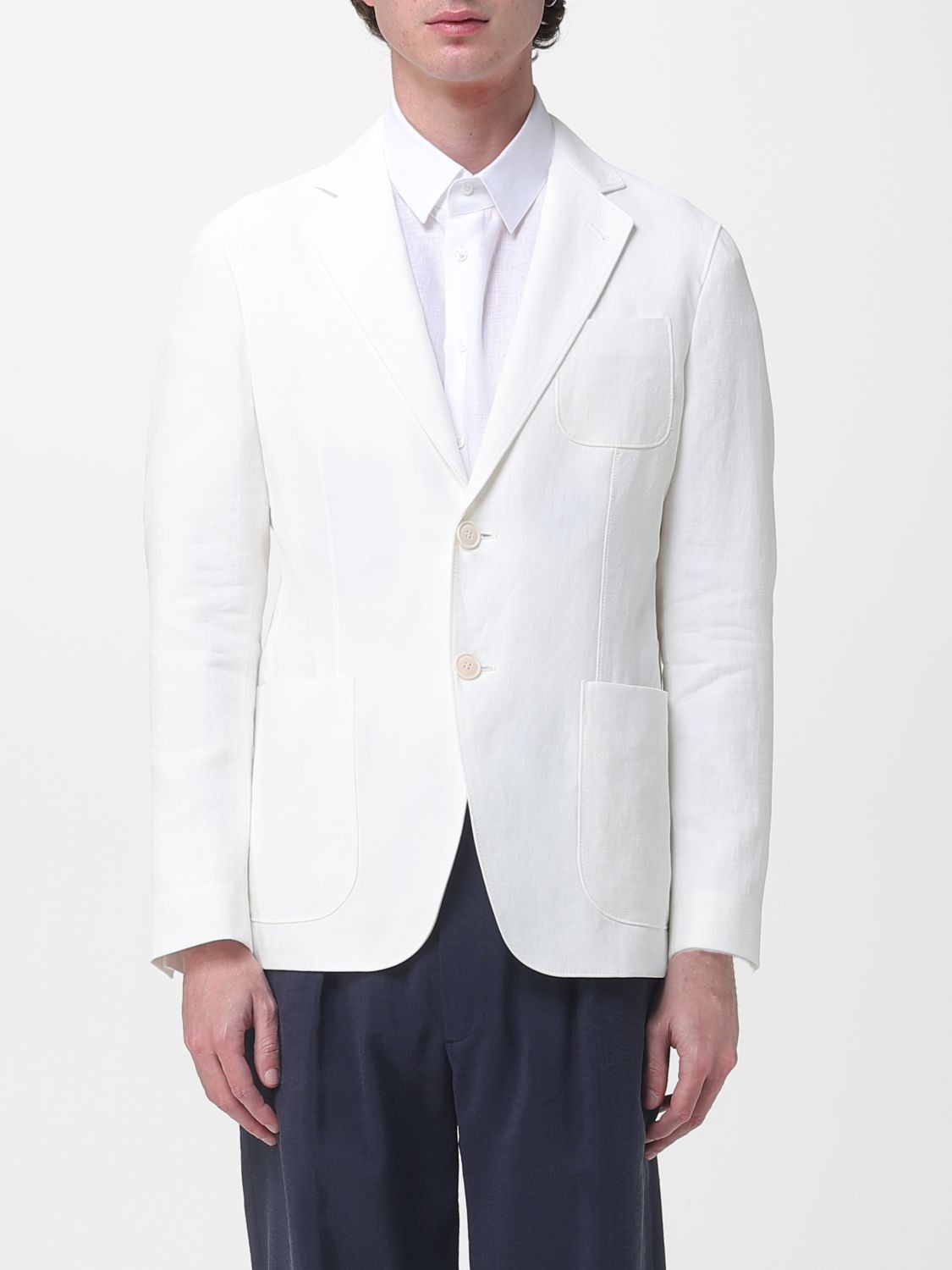 Giorgio Armani Giorgio Armani Jacket Men Yellow Cream Size US L / EU 52-54 / 3 - 1 Thumbnail