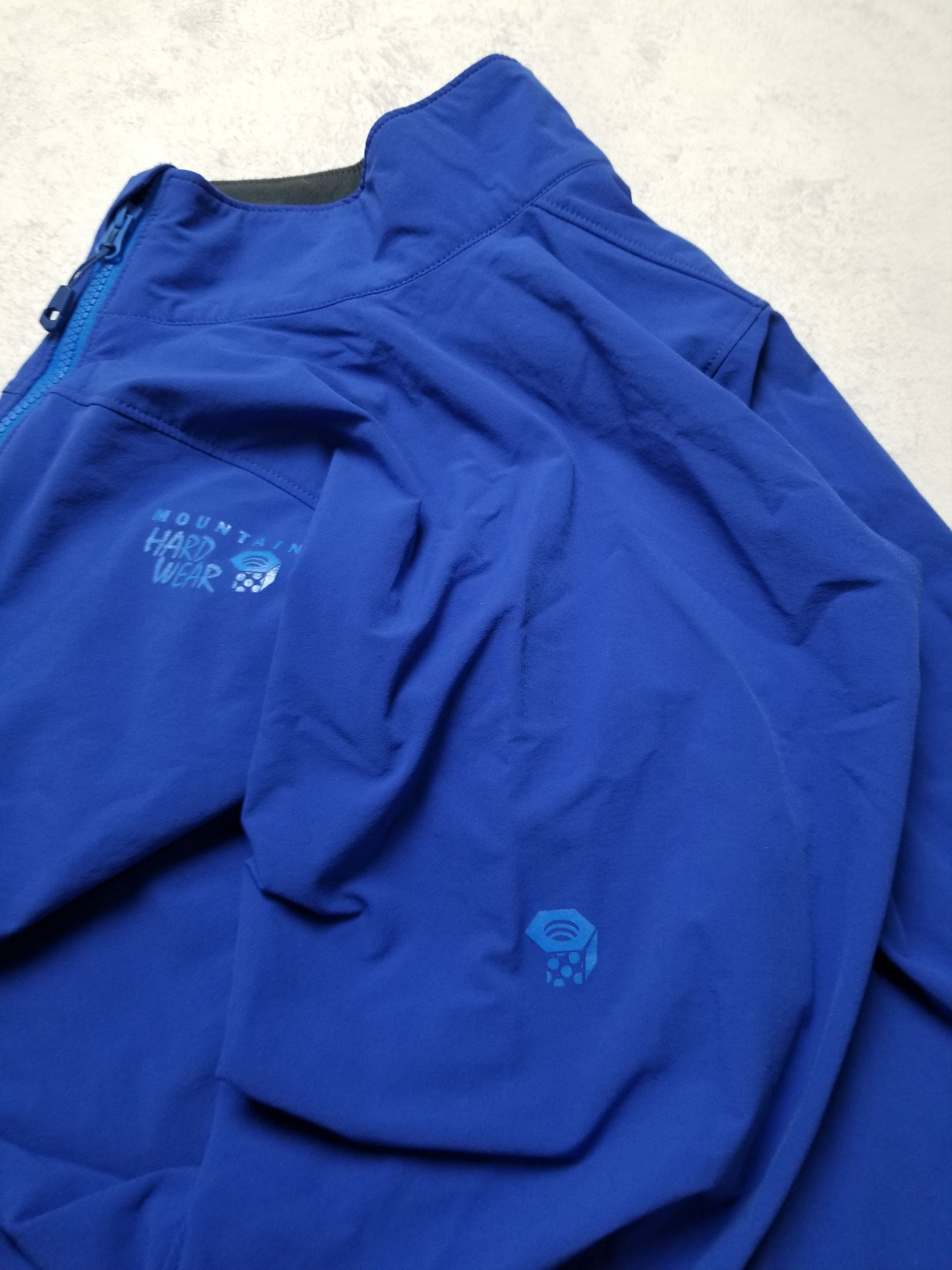 Mountain Equipment Company Mountain Hardwear Lightweight Blue Softshell Packable Jacket Size US L / EU 52-54 / 3 - 8 Thumbnail