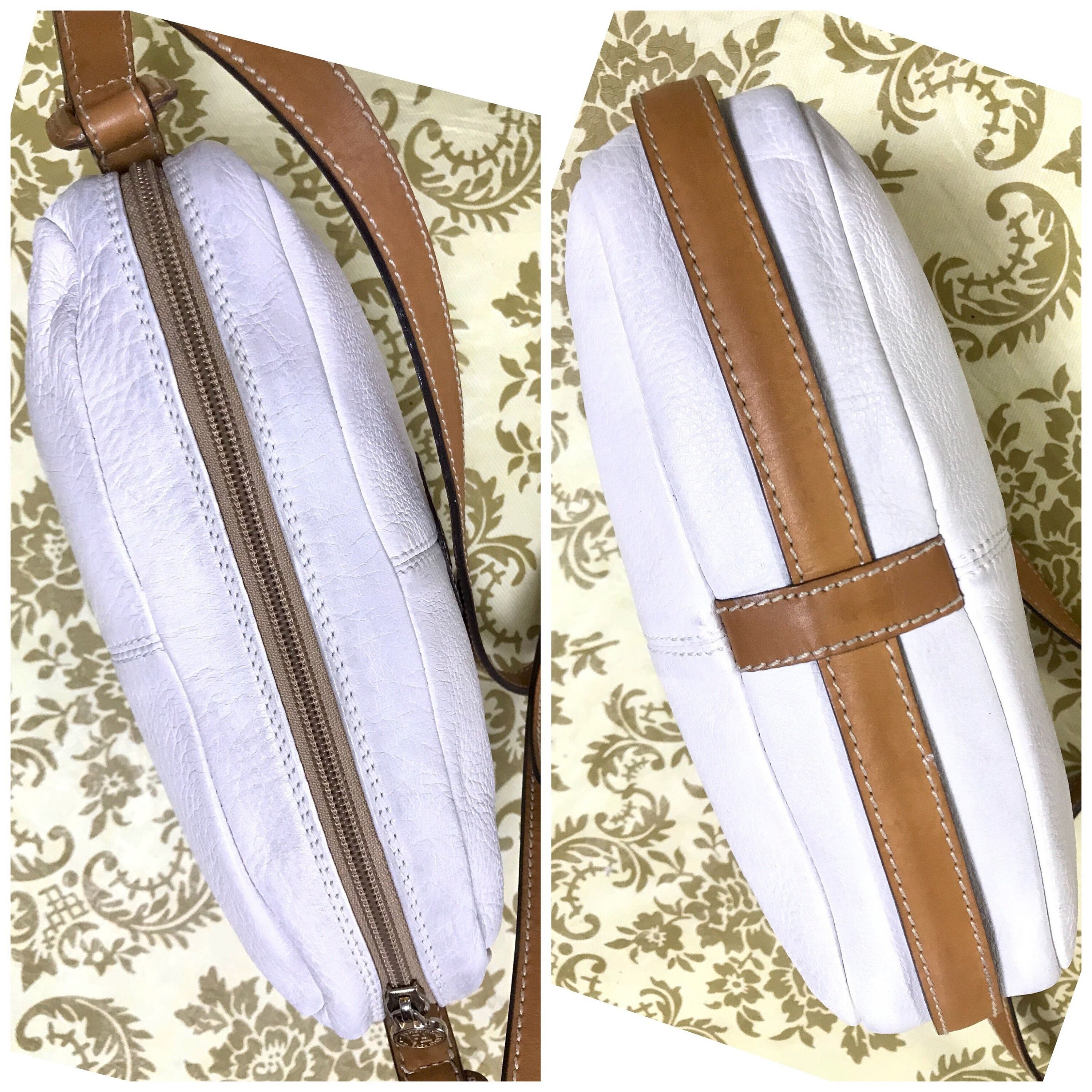 Fendi Vintage Fendi white and brown leather shoulder bag. Size ONE SIZE - 3 Thumbnail