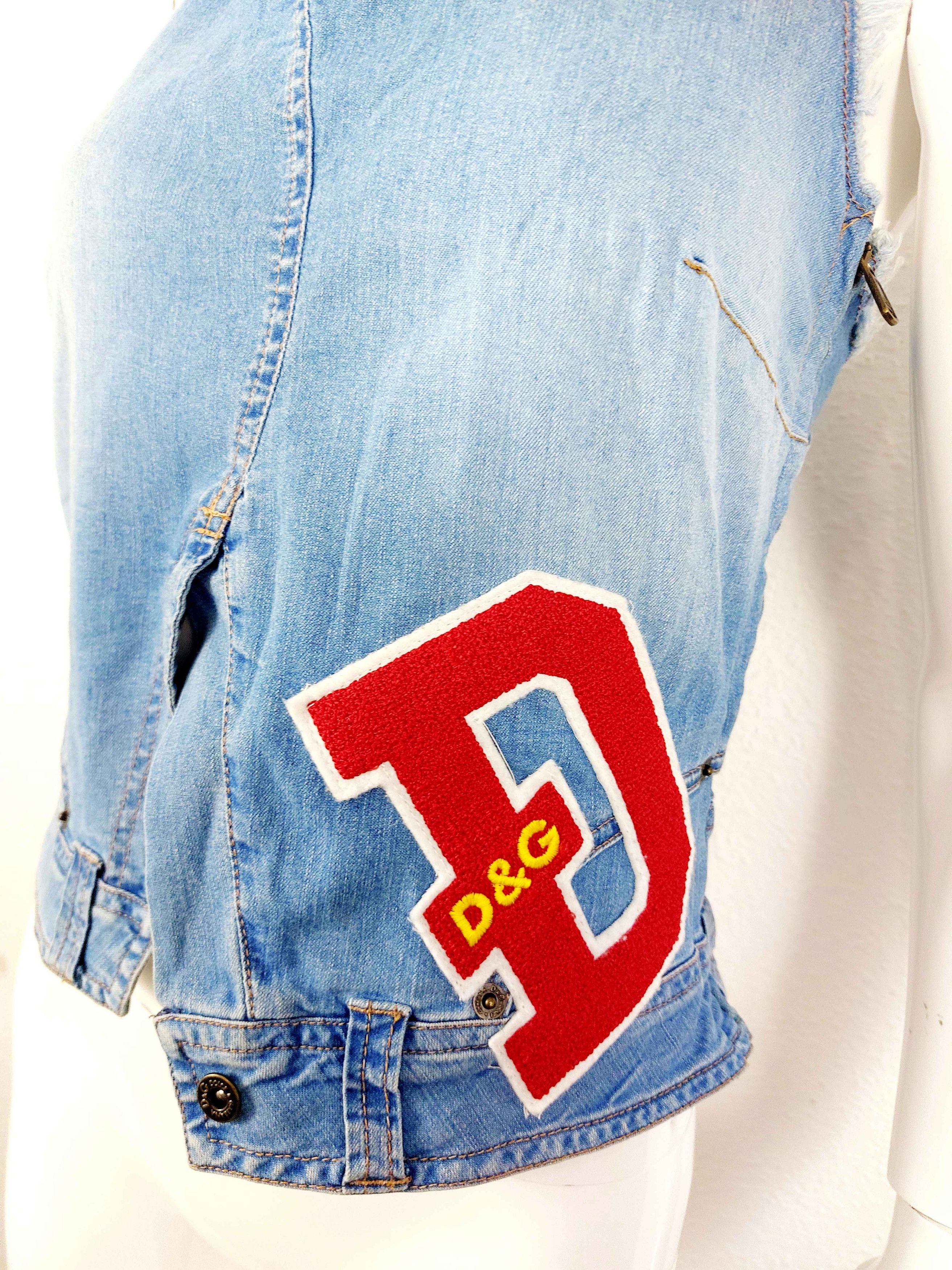 Dolce & Gabbana Dolce Gabbana D&G Patch Patches Cheerleader Bustier Top Size M / US 6-8 / IT 42-44 - 7 Thumbnail