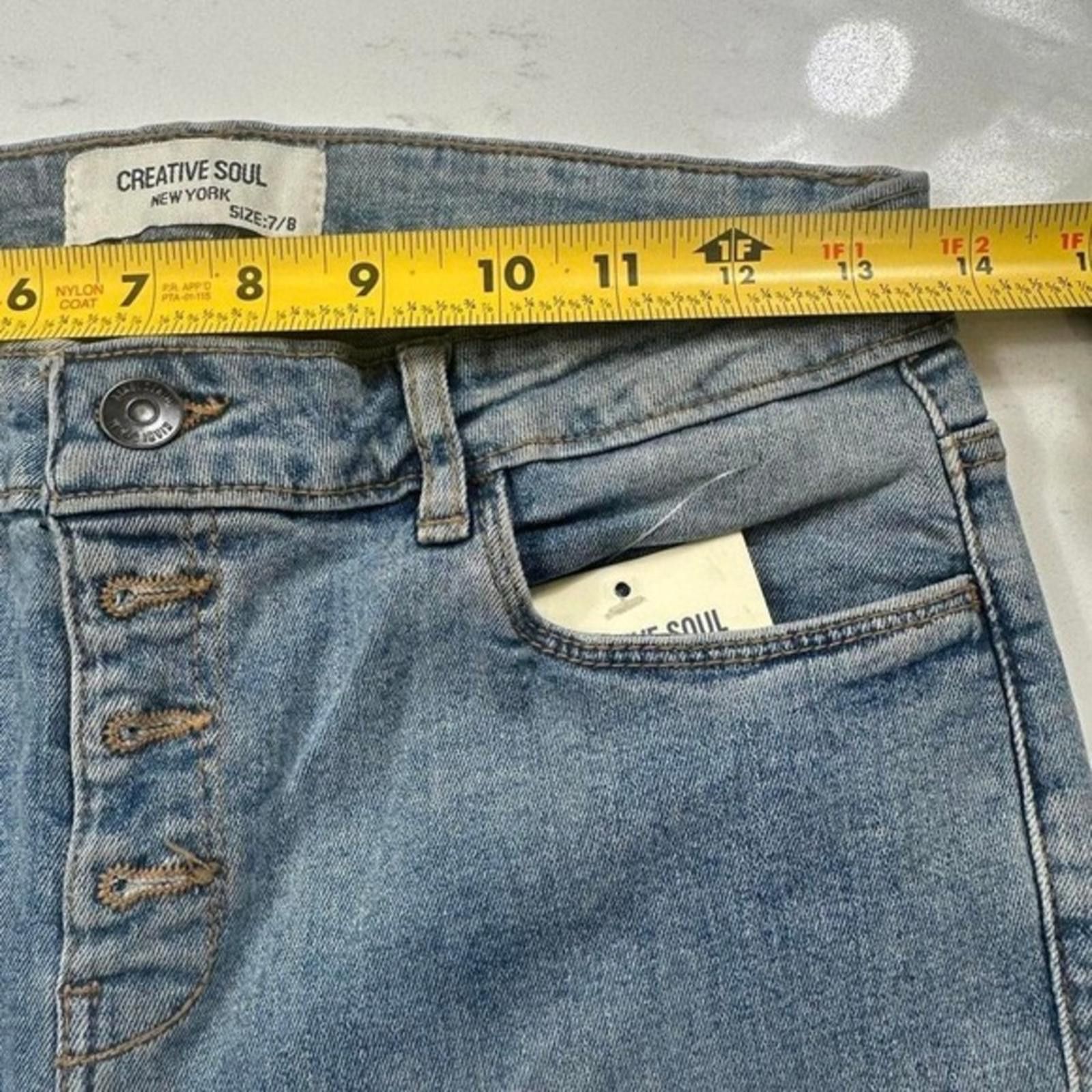 Other NWT Creative Soul Jeans Womens 7/8 28x22 Blue Light Wash Size 28" / US 6 / IT 42 - 5 Thumbnail