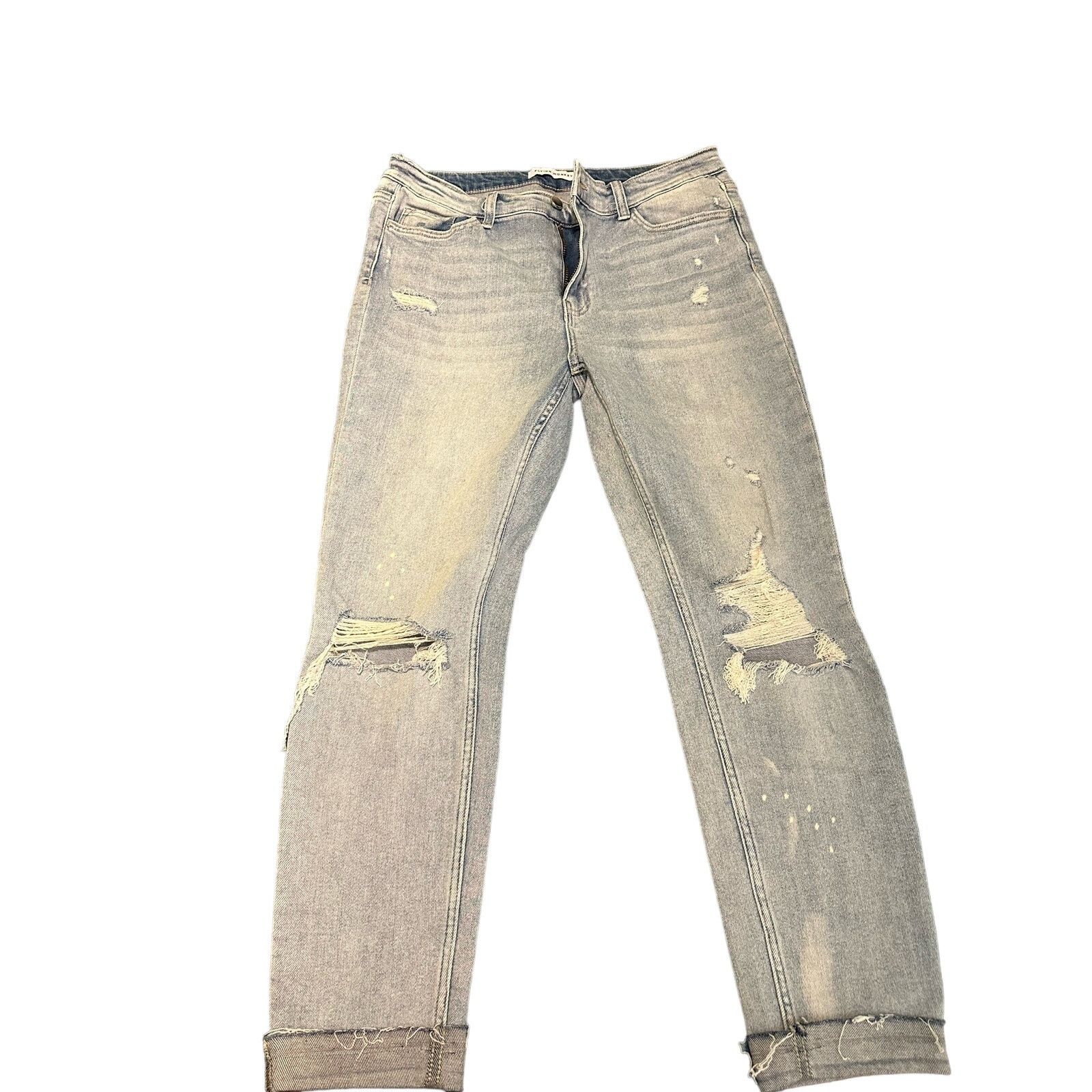 Other Flying Monkey Women’s Distressed Light Wash Skinny Jeans Size 31" - 1 Thumbnail