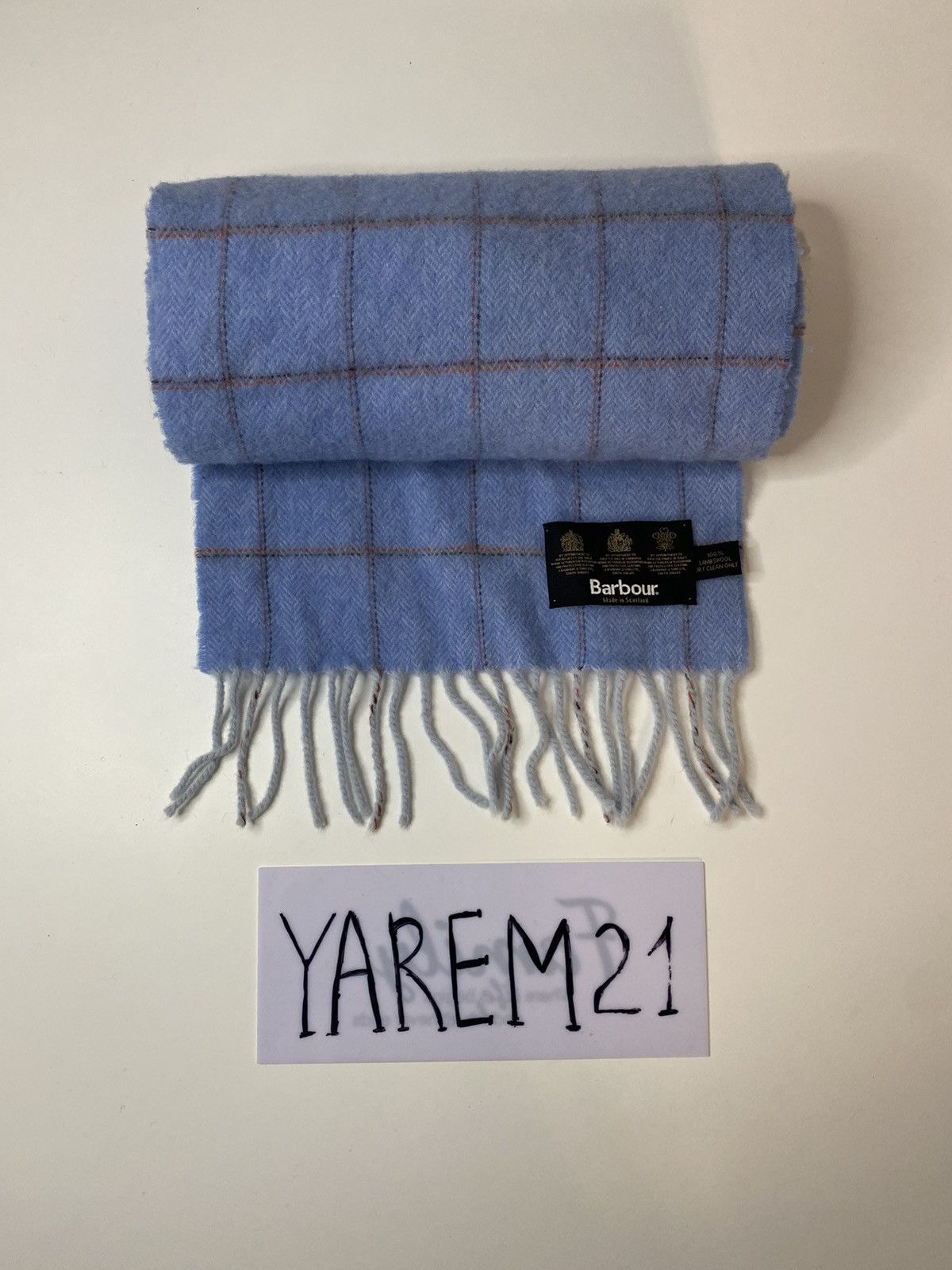 Barbour Barbour lambs wool vintage scarf Size ONE SIZE - 1 Thumbnail