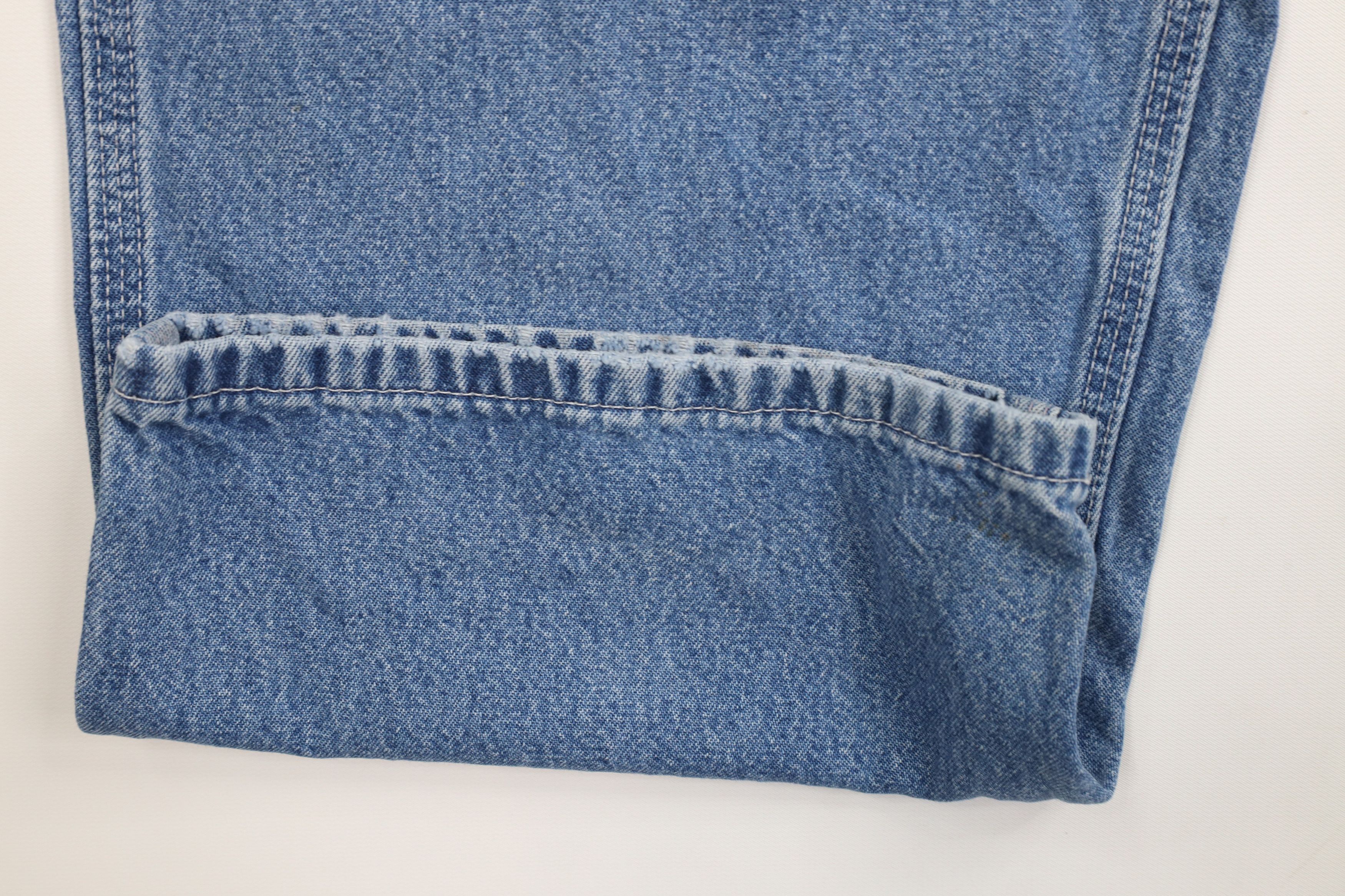 Carhartt × Vintage Vintage Carhartt Spell Out Wide Leg Dungaree Denim Jeans Size US 38 / EU 54 - 8 Thumbnail