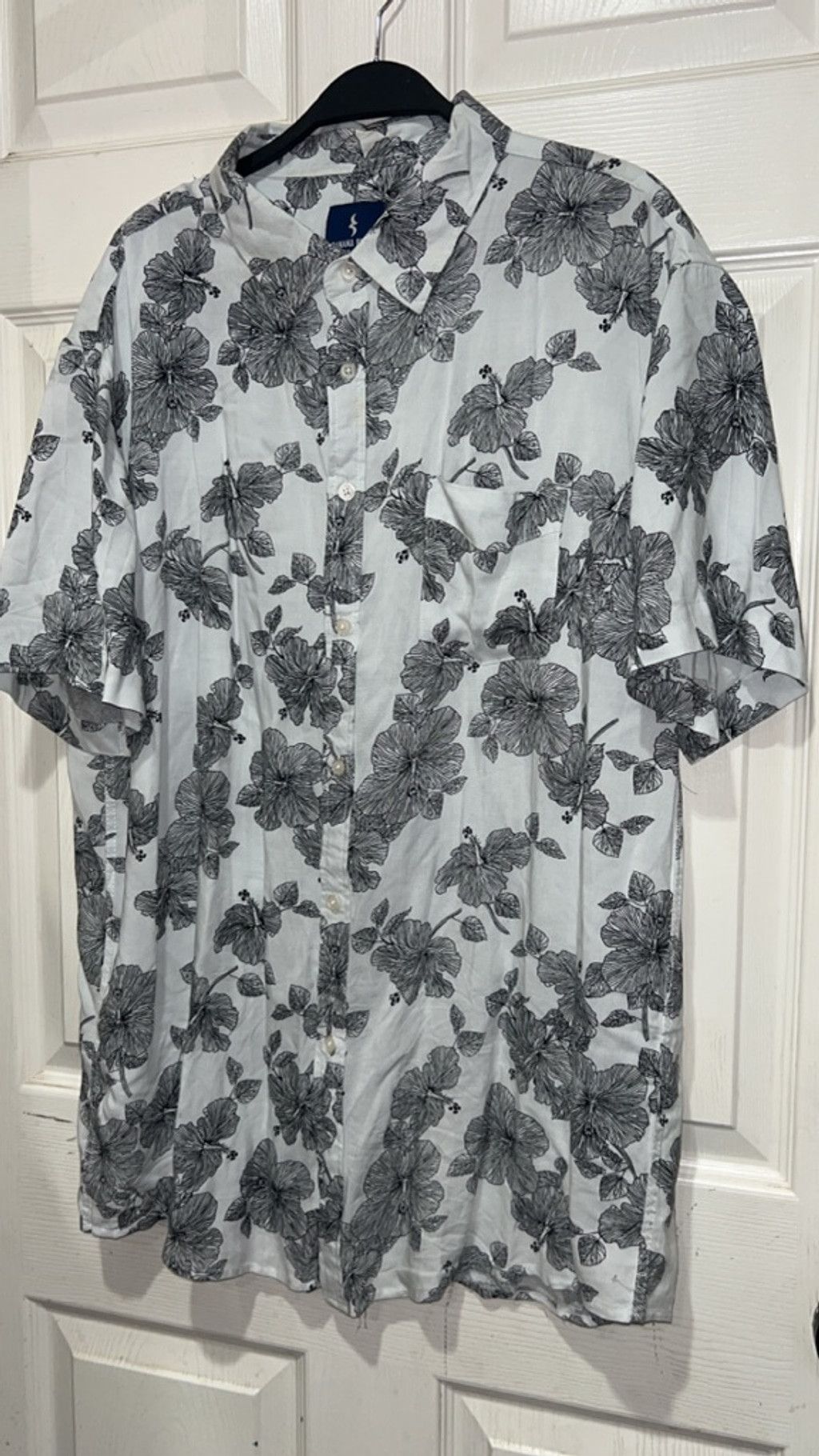 Other Men's Banana Blue Casual Button Down Shirt XL White Black Size US XL / EU 56 / 4 - 2 Thumbnail