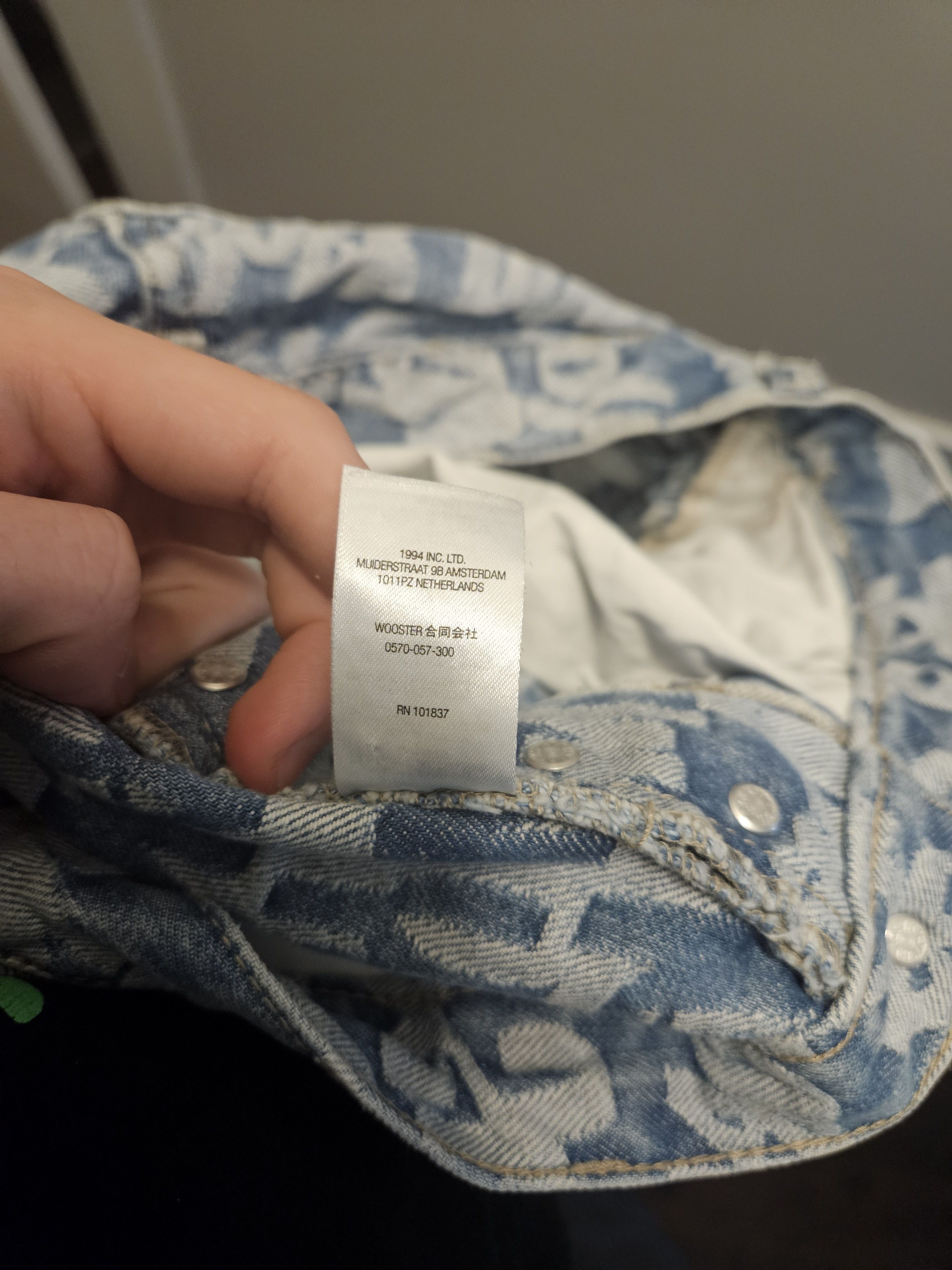 Supreme Supreme Fat Tip Jacquard Blue Denim Jeans Size US 31 - 8 Thumbnail