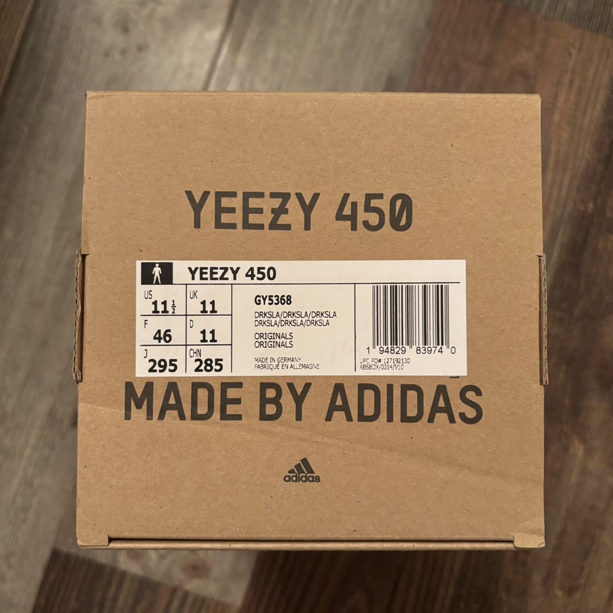 Yeezy Adidas Yeezy 450 Utility Black Size US 11 / EU 44 - 11 Thumbnail