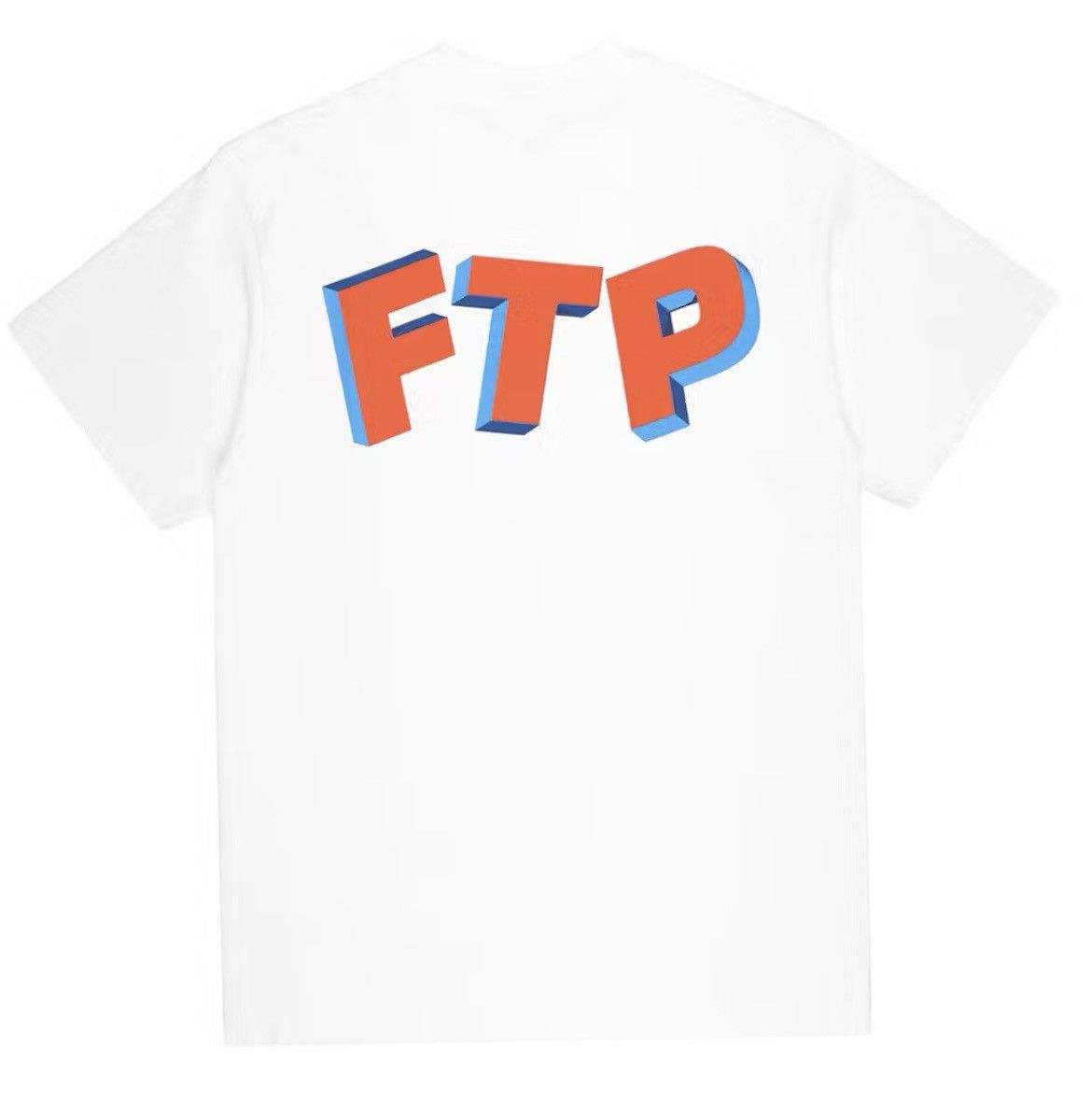 Fuck the Population FTP 3D Logo Tee White Sz. Med