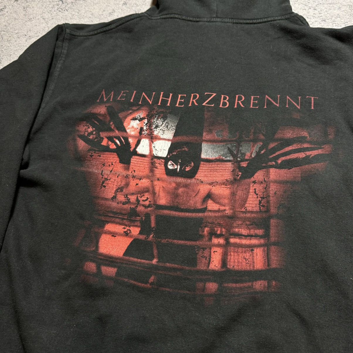 Band Tees × Vintage Very Rare Rammstein Meinherzbrennt Hoodie Size US M / EU 48-50 / 2 - 6 Thumbnail