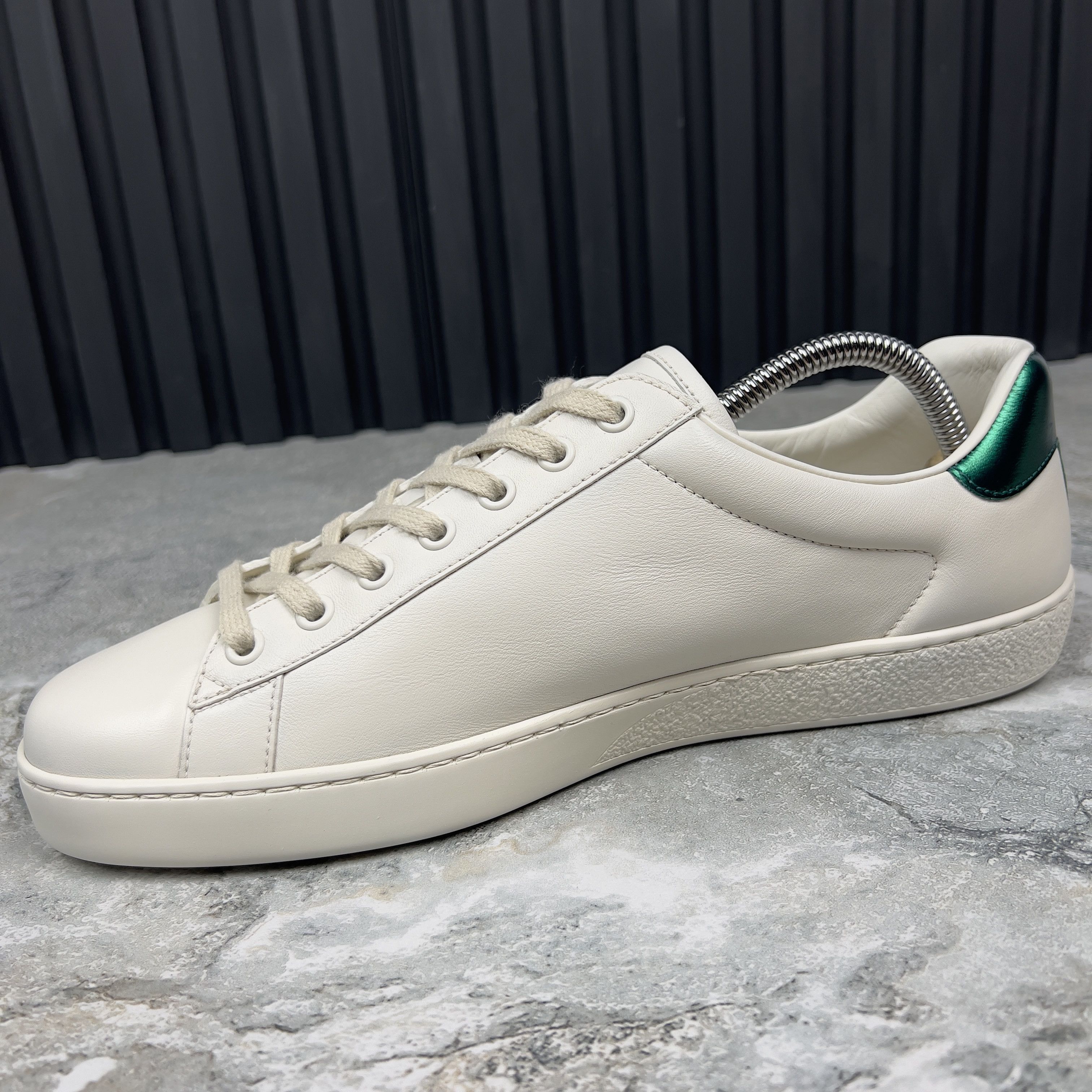 Gucci Gucci Ace Low Top Sneakers Leather Red Green Logo Size US 8.5 / EU 41-42 - 8 Thumbnail