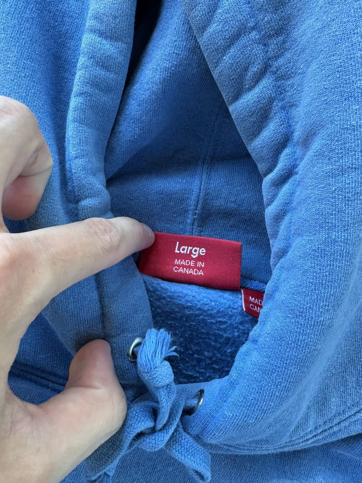 Supreme Supreme Small Box Hoodie Blue Size US L / EU 52-54 / 3 - 4 Thumbnail