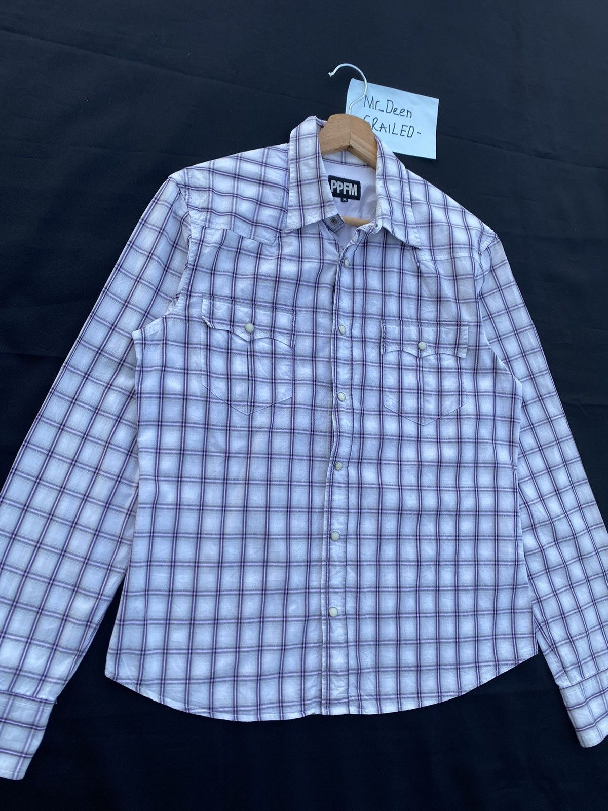 PPFM Rare PPFM Checkered Buttons Up Shirt Size US S / EU 44-46 / 1 - 6 Thumbnail