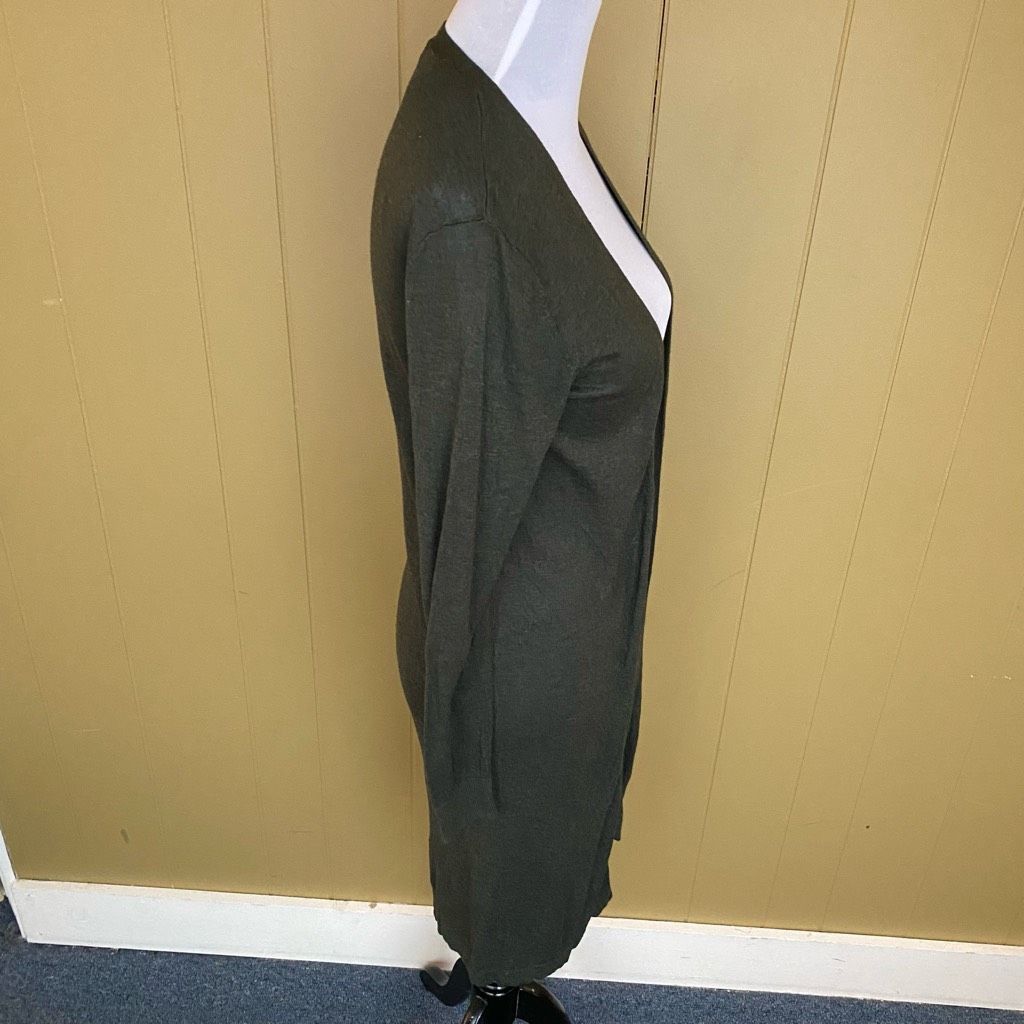H&M H&M women S open front lightweight longsleeve cardigan olive Size S / US 4 / IT 40 - 5 Thumbnail