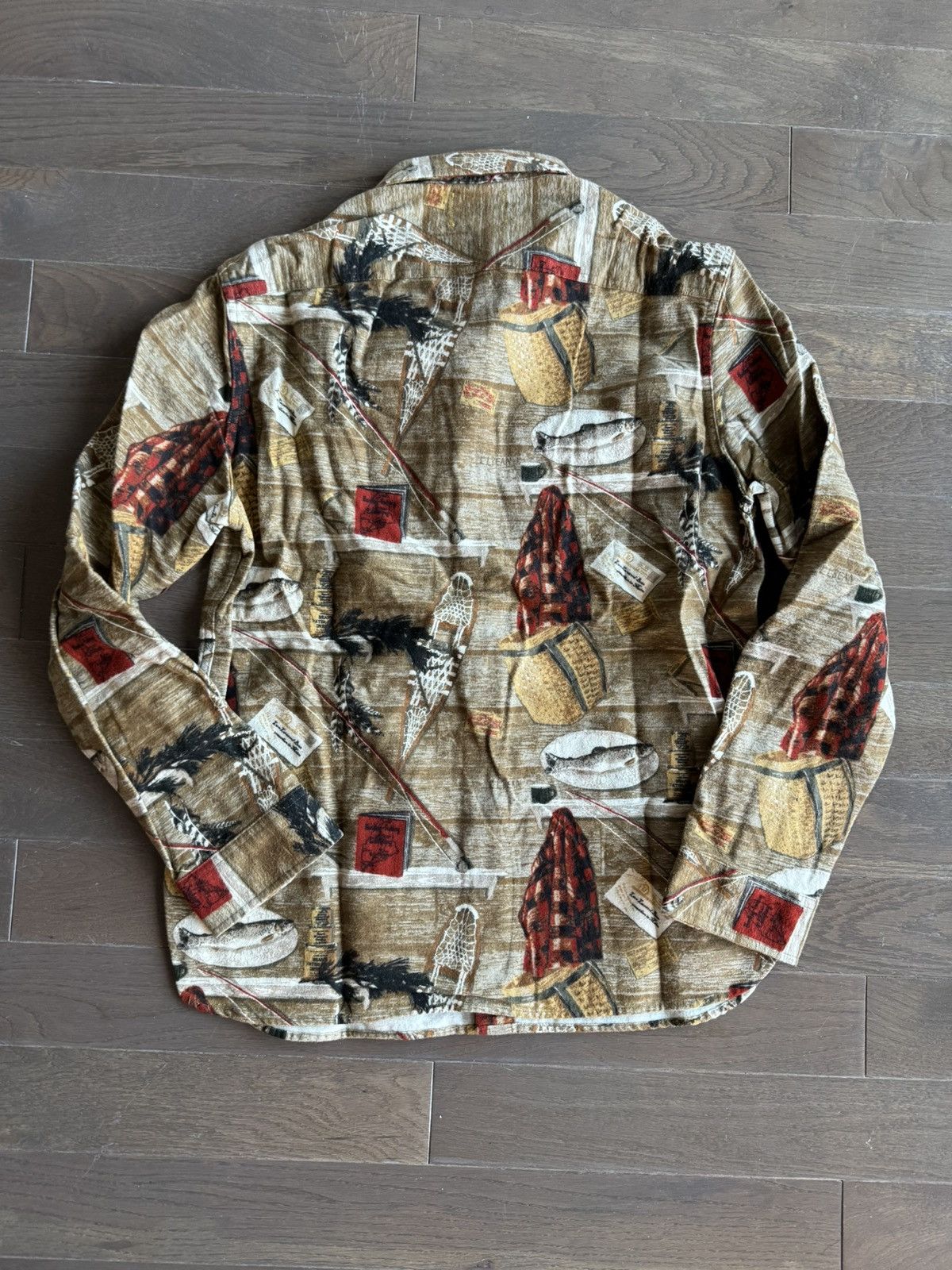 L.L. Bean × Todd Snyder Todd Snyder X LL Bean Cabin Chamois Shirt Angler Print Sz M Size US M / EU 48-50 / 2 - 2 Thumbnail