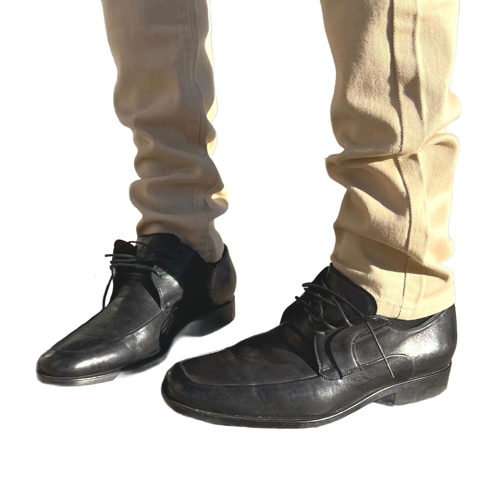 Bruno Magli Bruno Magli Black Leather Square Toe Dress Shoes 11M Size US 11 / EU 44 - 3 Thumbnail
