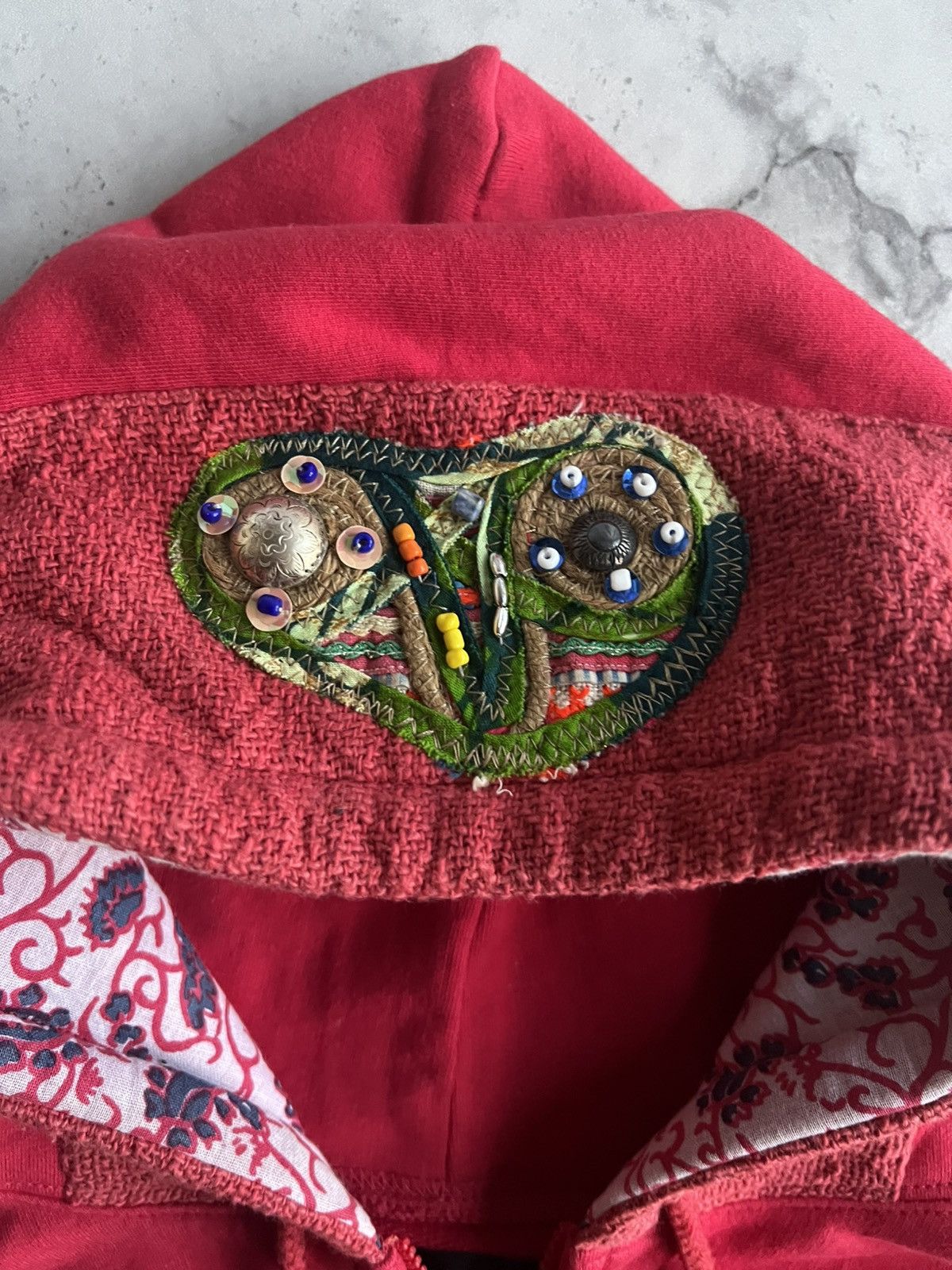 Japanese Brand La Gate Beaded Embroidered “Gekko” Hoodie Size US S / EU 44-46 / 1 - 5 Thumbnail