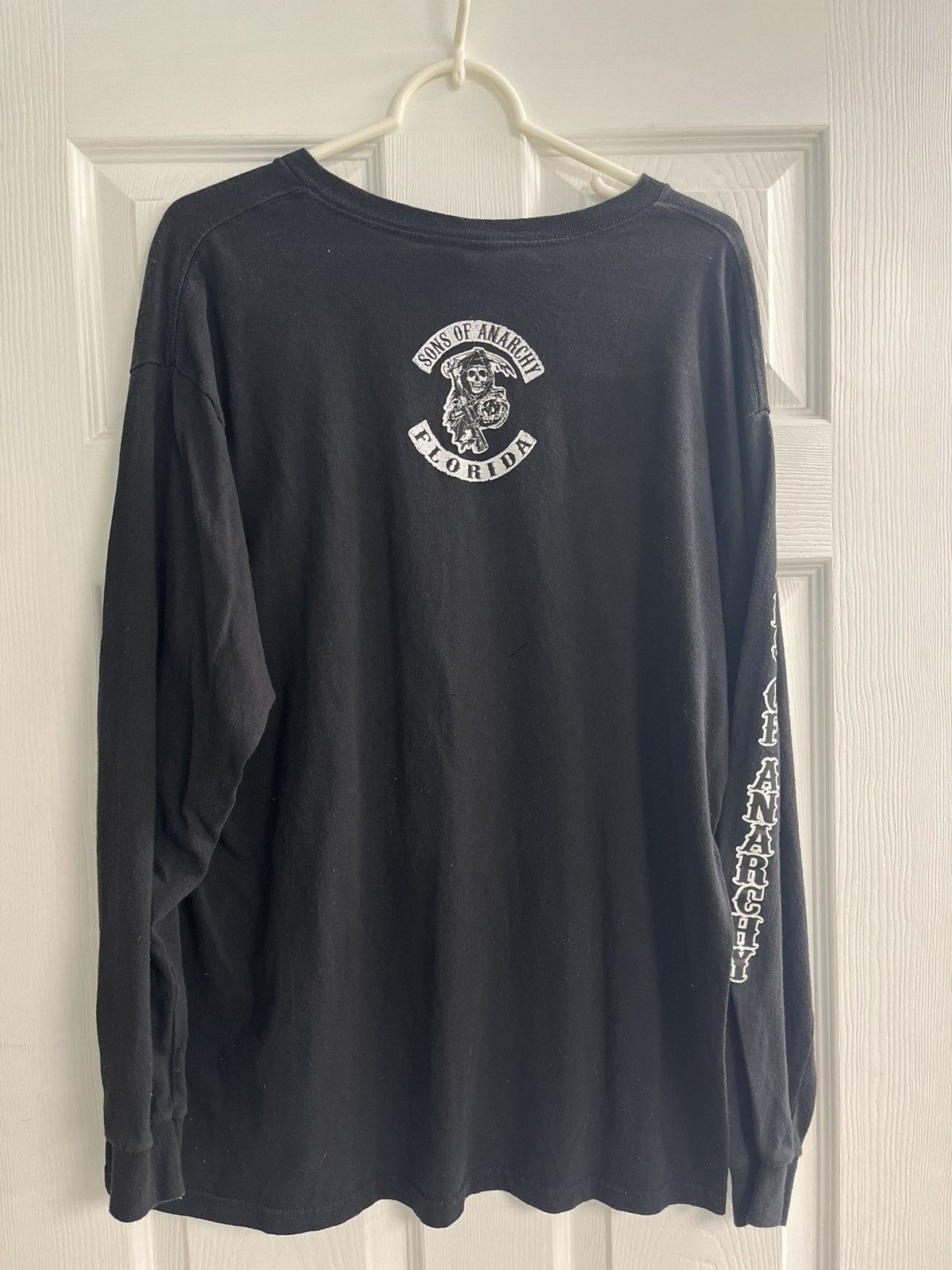 Vintage Sons of Anarchy Florida Black Longsleeve Tshirt Size US XL / EU 56 / 4 - 3 Thumbnail
