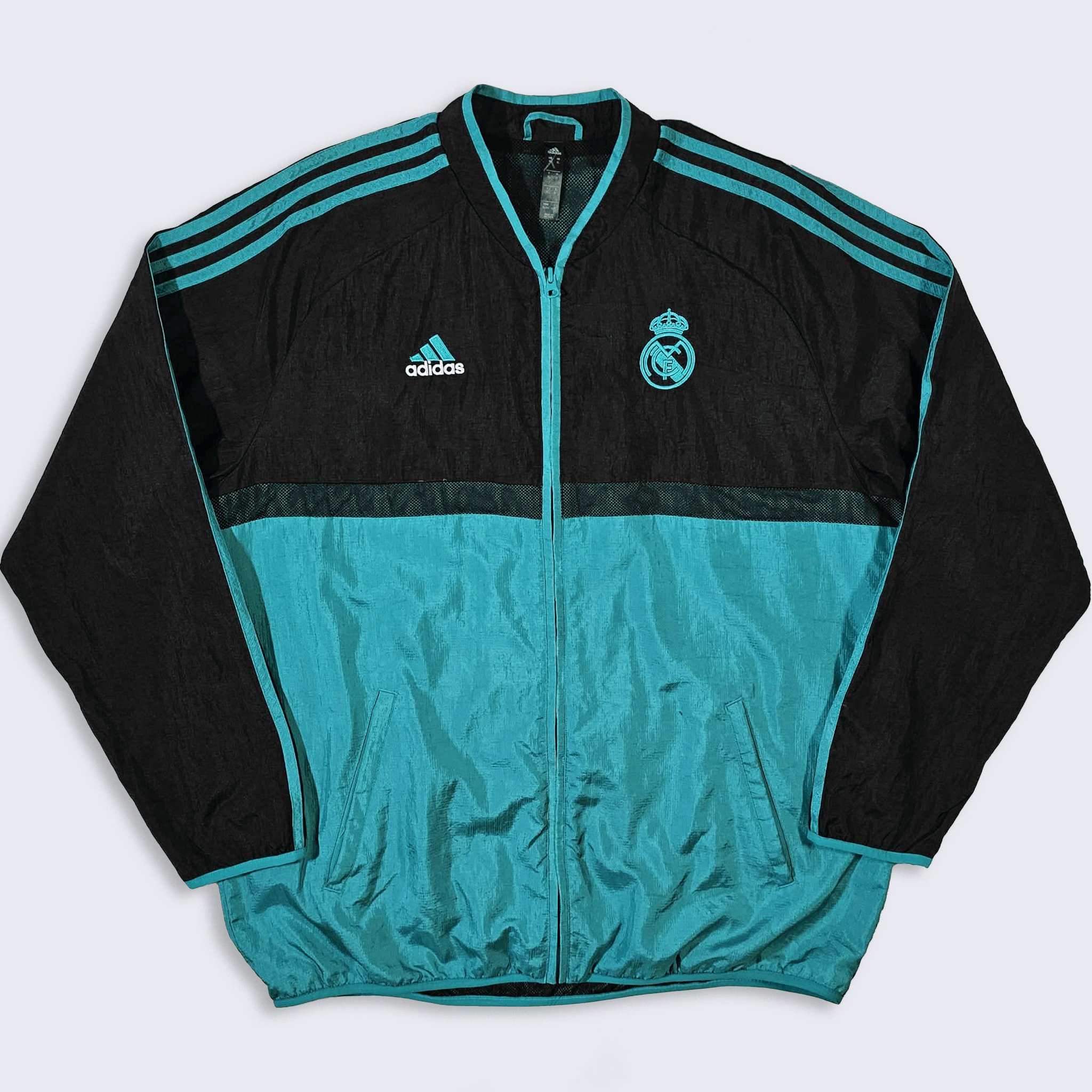 Adidas Real Madrid Adidas Icon Retro Windbreaker Soccer Jacket Size US XL / EU 56 / 4 - 1 Thumbnail
