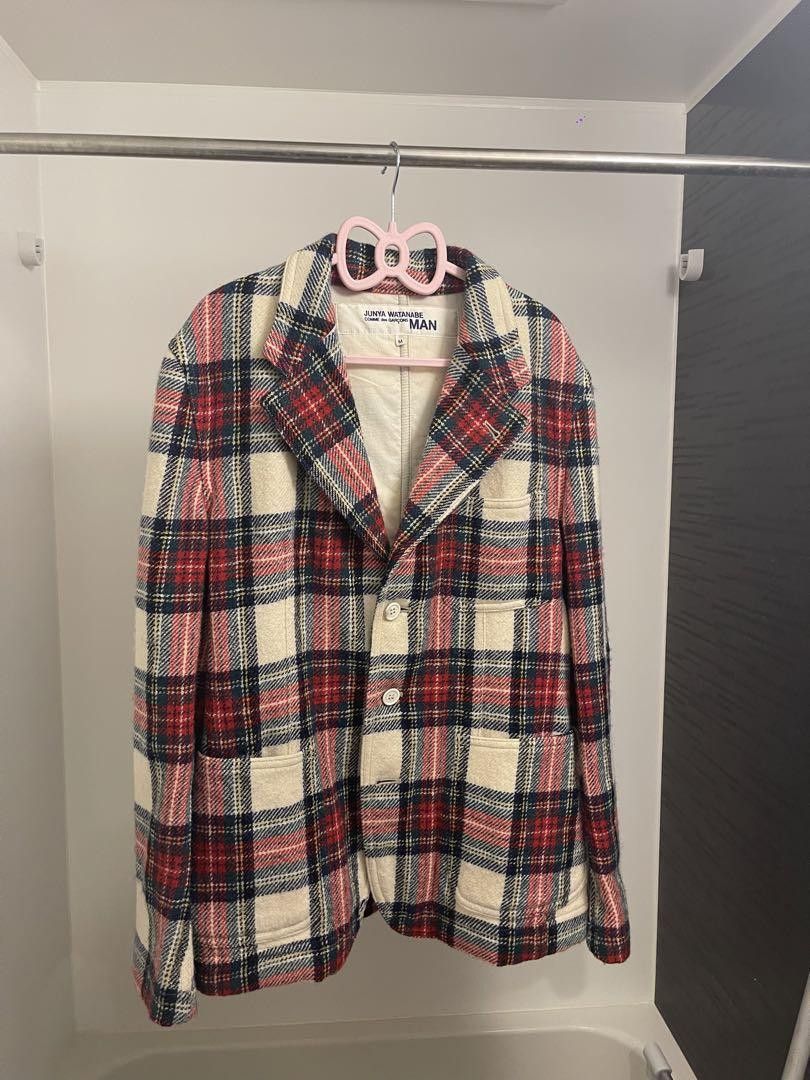 Comme des Garcons × Junya Watanabe Plaid Wool Tailored Jacket Size US M / EU 48-50 / 2 - 1 Thumbnail