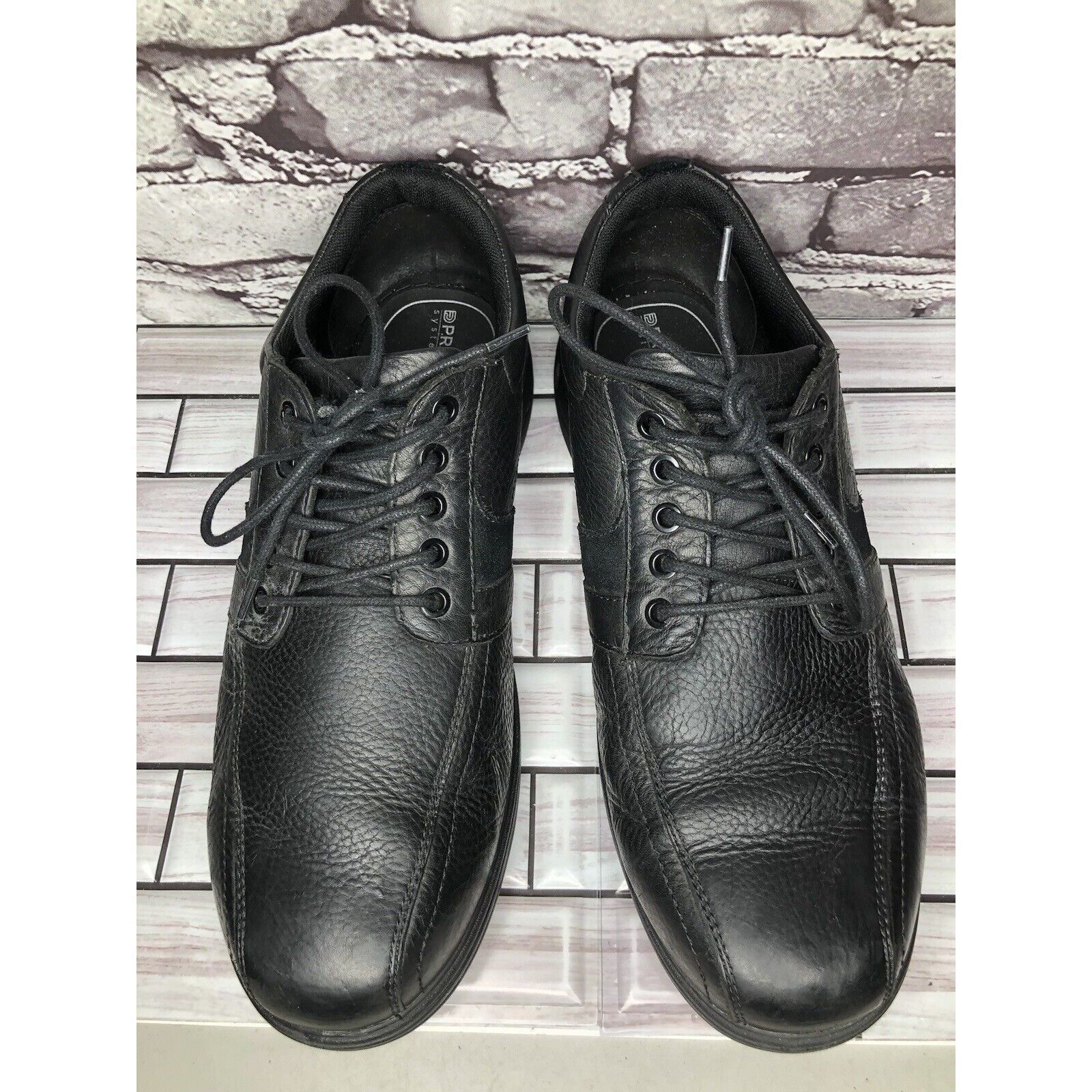 Other ABEO 24/7 Upland Black Leather Slip Resistant Oxfords Shoes Size US 11 / EU 44 - 2 Thumbnail