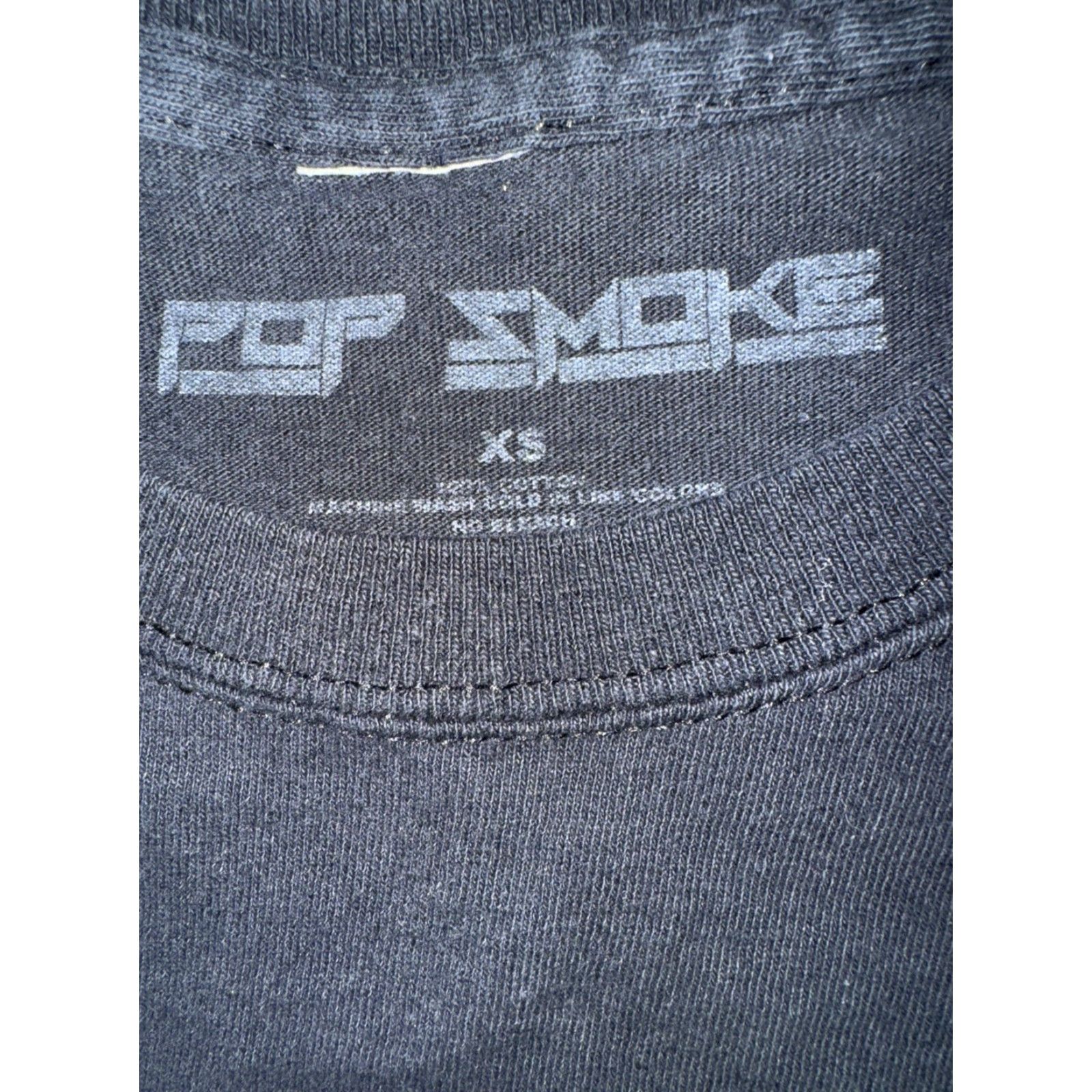 Vintage Pop Smoke Meet The Woo Graphic T-Shirt Black Small 17x24 Rap Tee Size US S / EU 44-46 / 1 - 3 Thumbnail