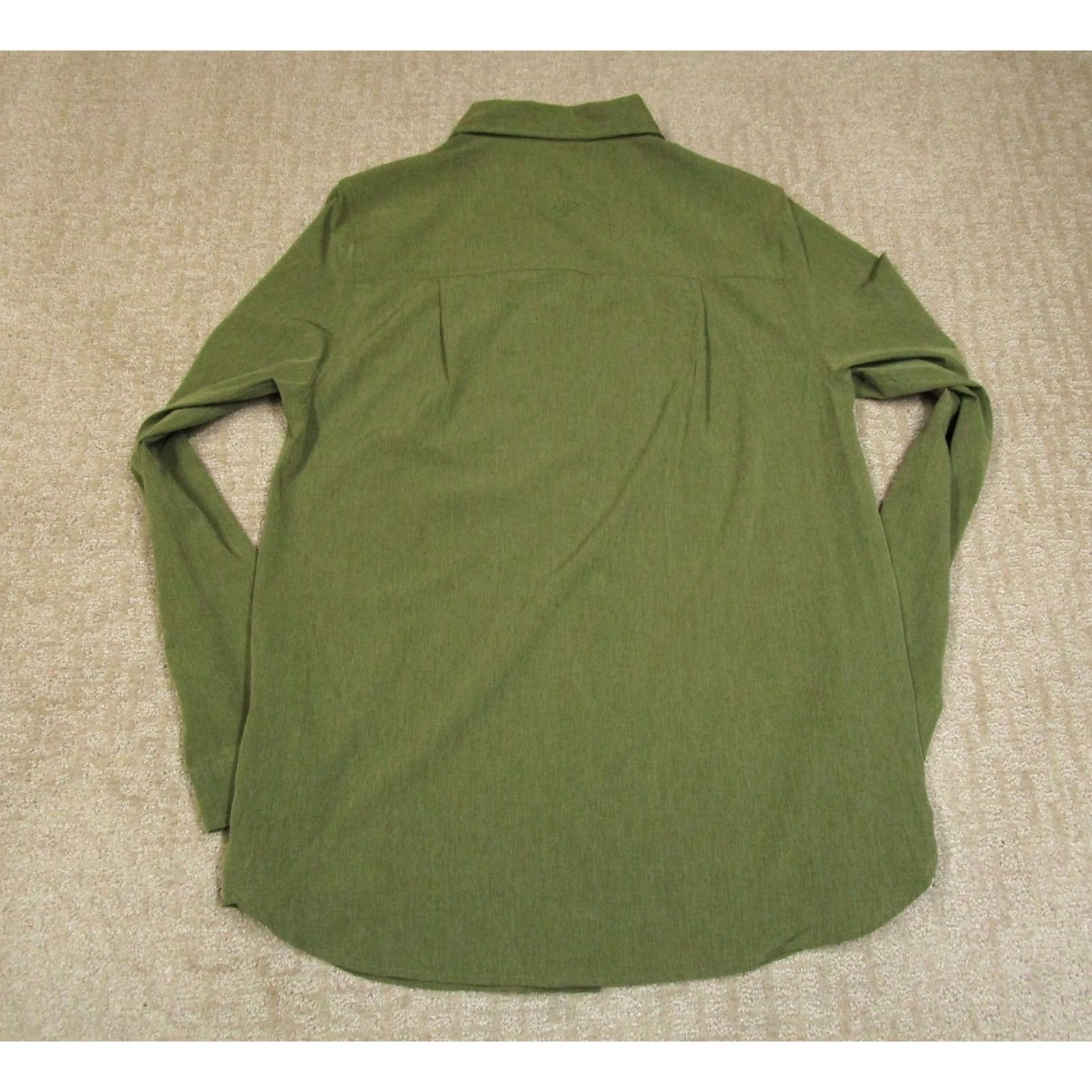 Vintage Burlebo Shirt Men Medium Green Golf Performance Long Sleeve Button Down Wicking Green Shirt Casual Mens Burlebo Button Up Shirt Regular Fit Size US M / EU 48-50 / 2 - 3 Thumbnail