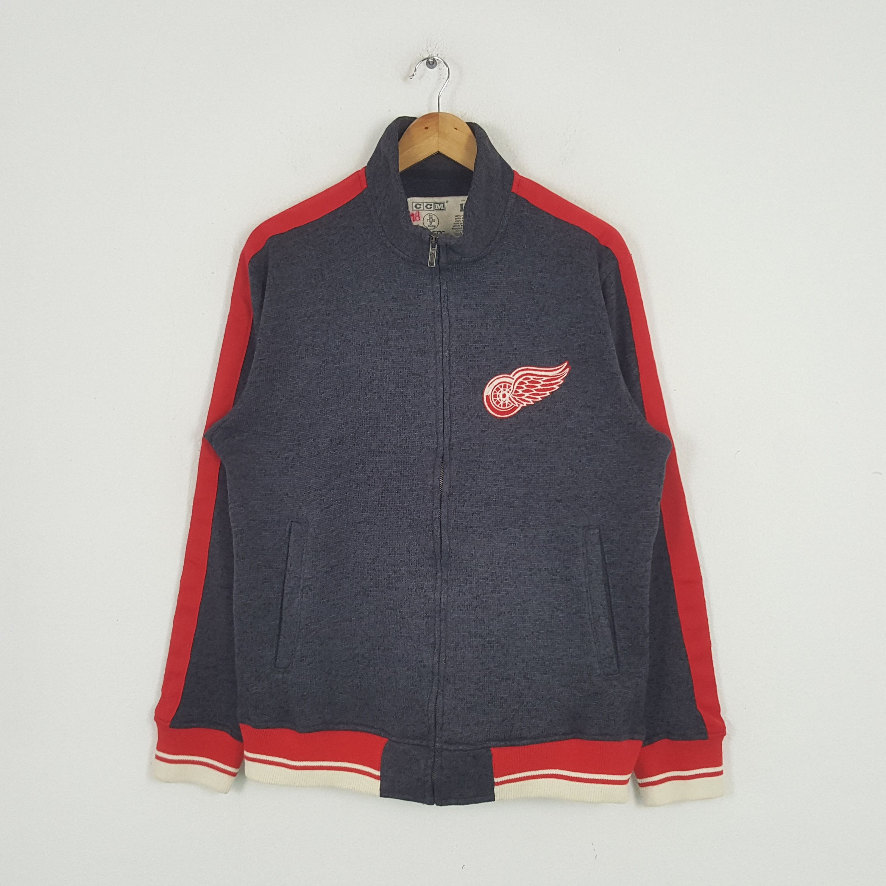 Ccm × NHL × Vintage Vintage CCM Detroit Red Wings American Hockey Team Sweater Size US L / EU 52-54 / 3 - 1 Thumbnail