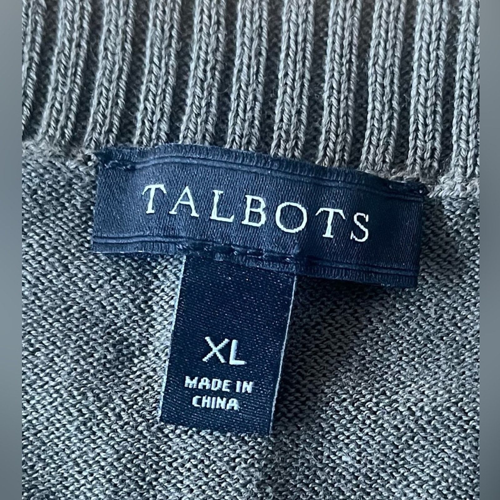 The Unbranded Brand Talbots Pima cotton open front cardigan with 2 pockets, XL Size XL / US 12-14 / IT 48-50 - 2 Thumbnail
