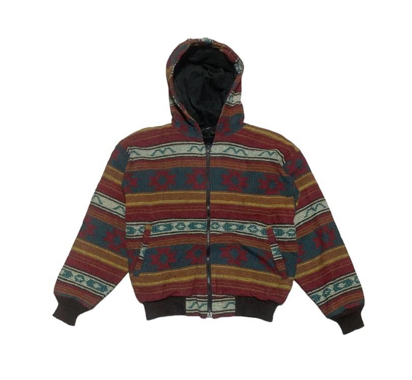 Woolrich Woolen Mills Vintage Woolrich Navajo Wool Jacket Hoodie Nice Design Size US M / EU 48-50 / 2 - 1 Thumbnail