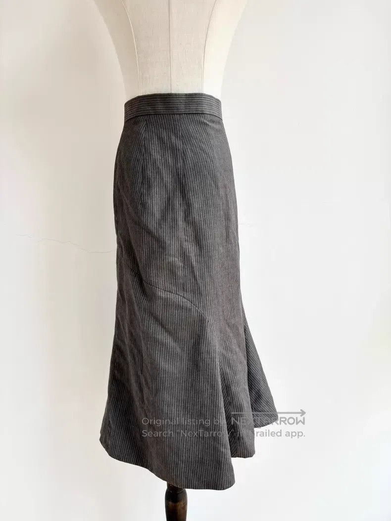 Vivienne Westwood Vivienne Westwood Gray Striped Mermaid Long Skirt Size 26" / US 2 / IT 38 - 3 Thumbnail