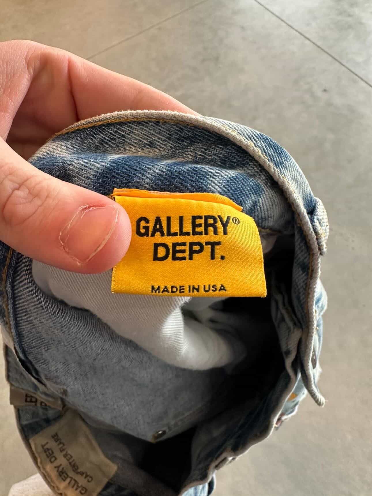 Gallery Dept. Gallery dept carpenter paint splatter denim blue Size US 33 - 4 Thumbnail