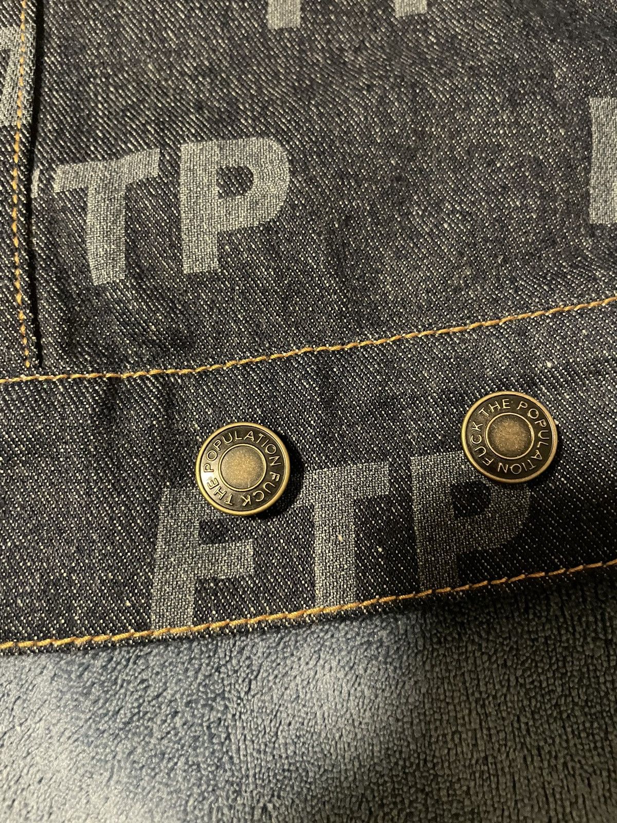 Fuck The Population Ftp all-over indigo jacket bleu Size US XXL / EU 58 / 5 - 3 Thumbnail