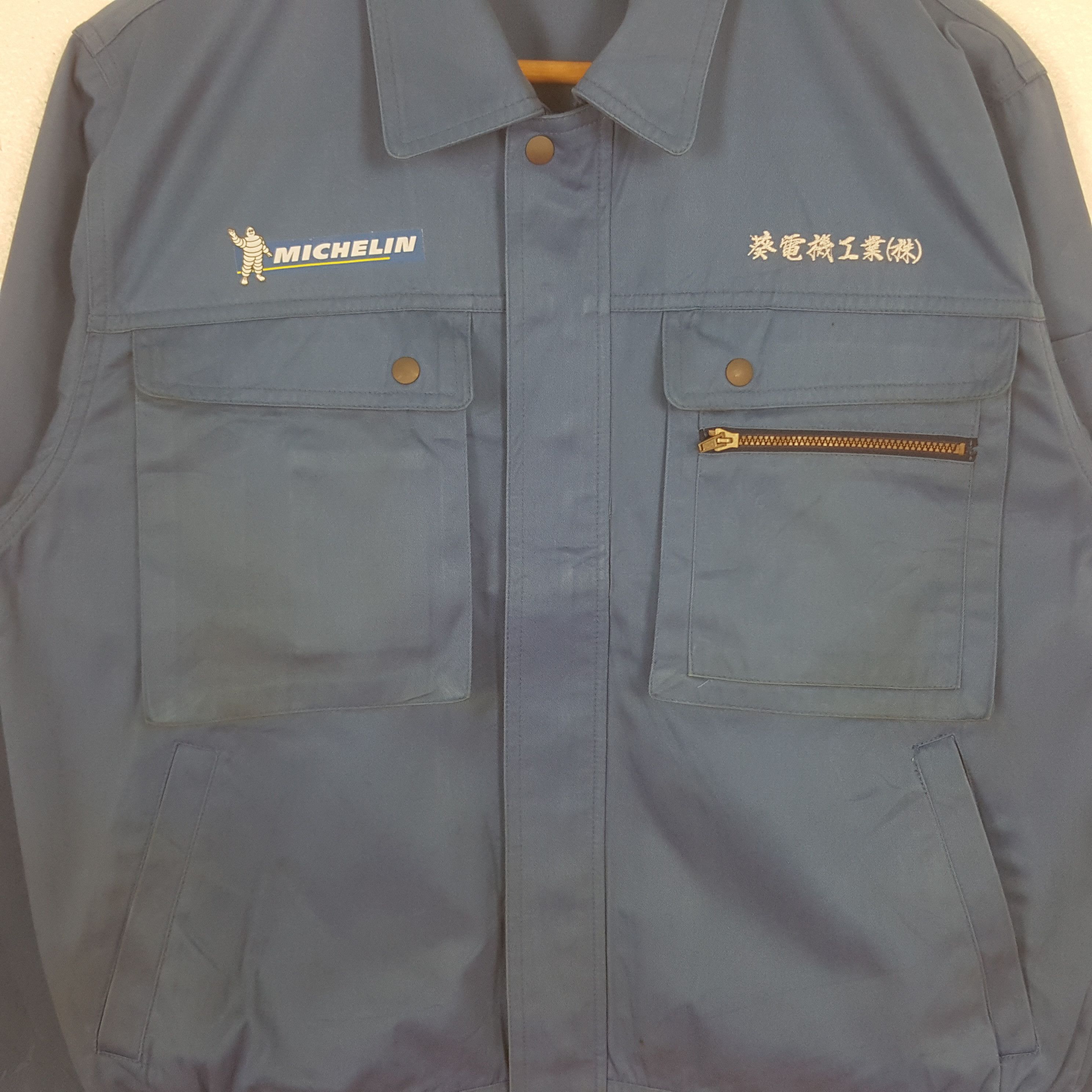 Japanese Brand Vintage Michelin Racing Team Work Custom Jacket C313N19 Size US L / EU 52-54 / 3 - 4 Thumbnail