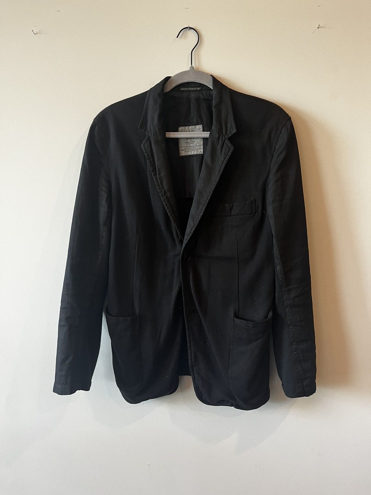 Image of Yohji Yamamoto Pour Homme Blazer Sz1 in Black, Men's (Size Small)