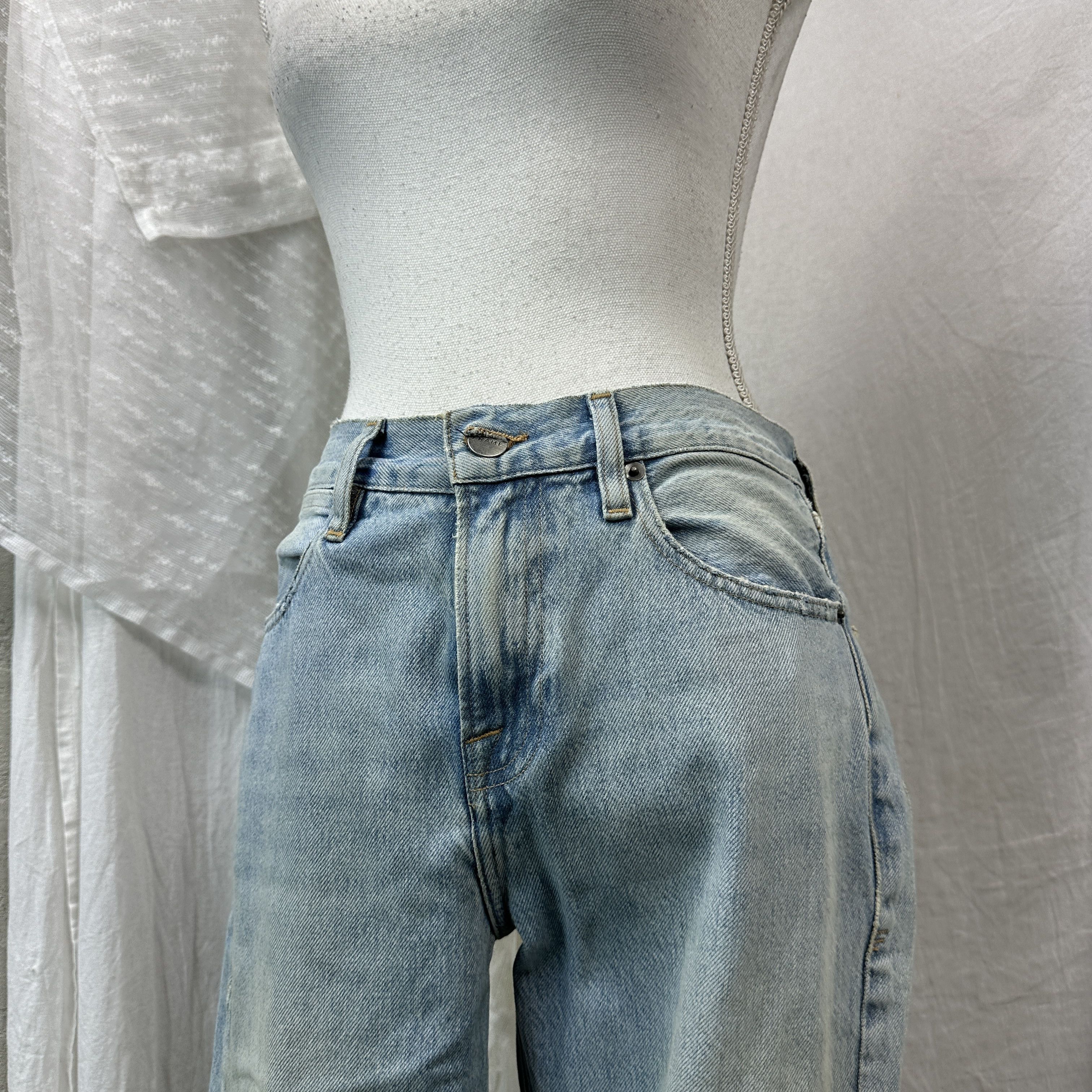 Frame Vintage Denim Distressed Skinny Women's Jeans Y2K Size 24" / US 00 / IT 34 - 2 Thumbnail