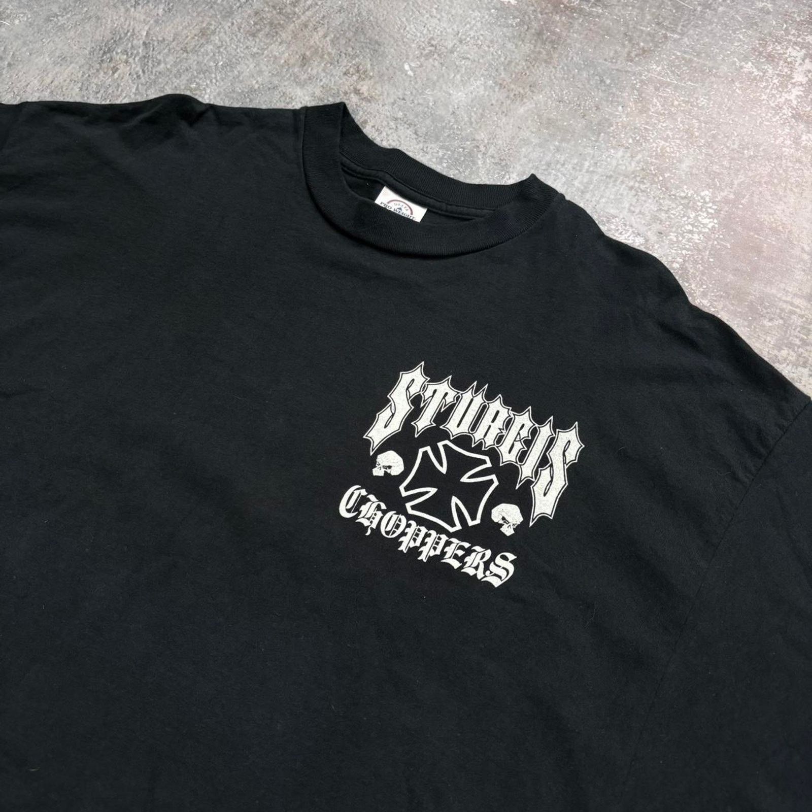 Vintage Vintage Black and yellow Sturgis Choppers T Shirt! Biker. Size US XL / EU 56 / 4 - 4 Thumbnail